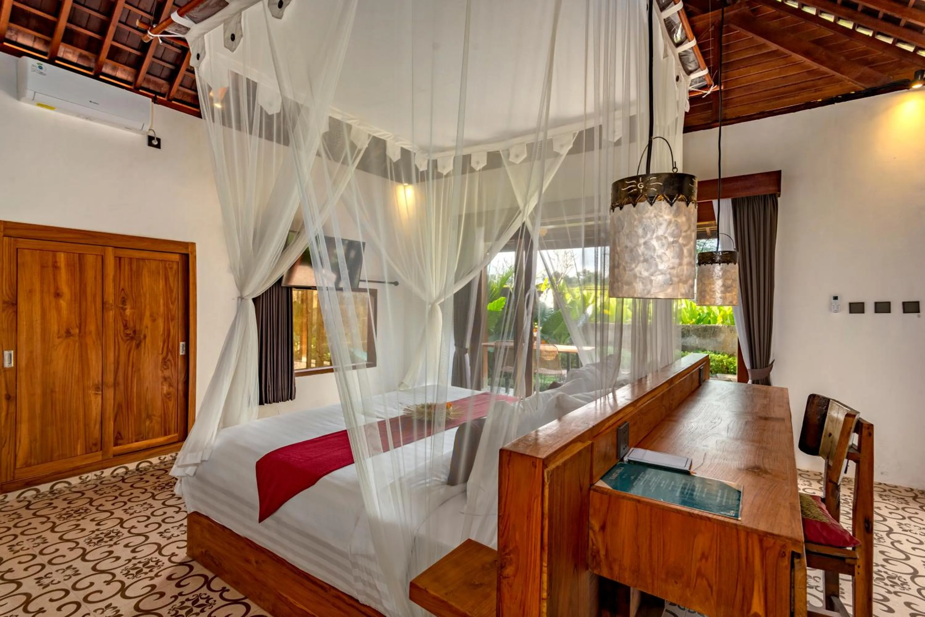 Patio, Bed in Tiare Villa Ubud by Dhananjaya Hospitality
