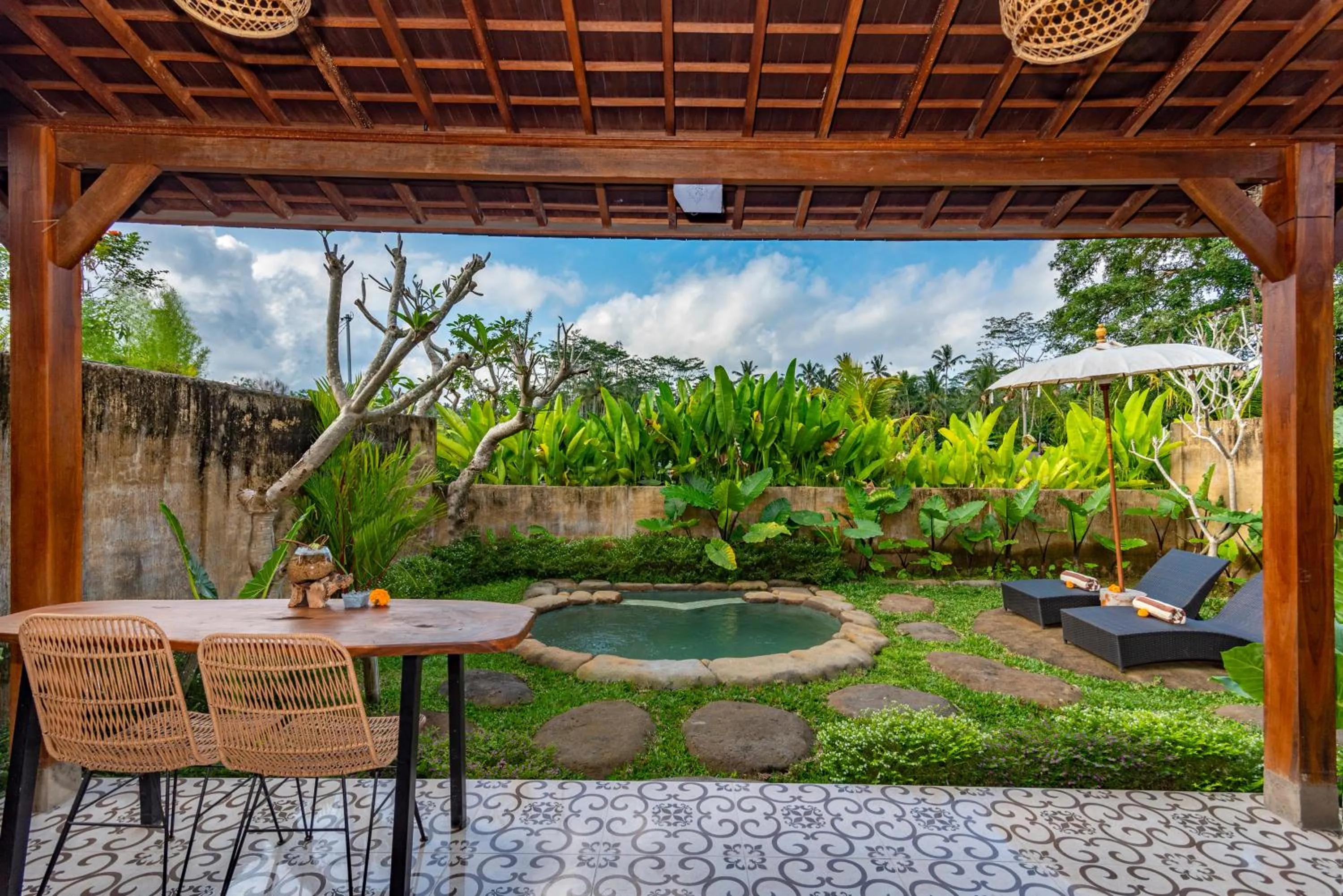Patio in Tiare Villa Ubud by Dhananjaya Hospitality