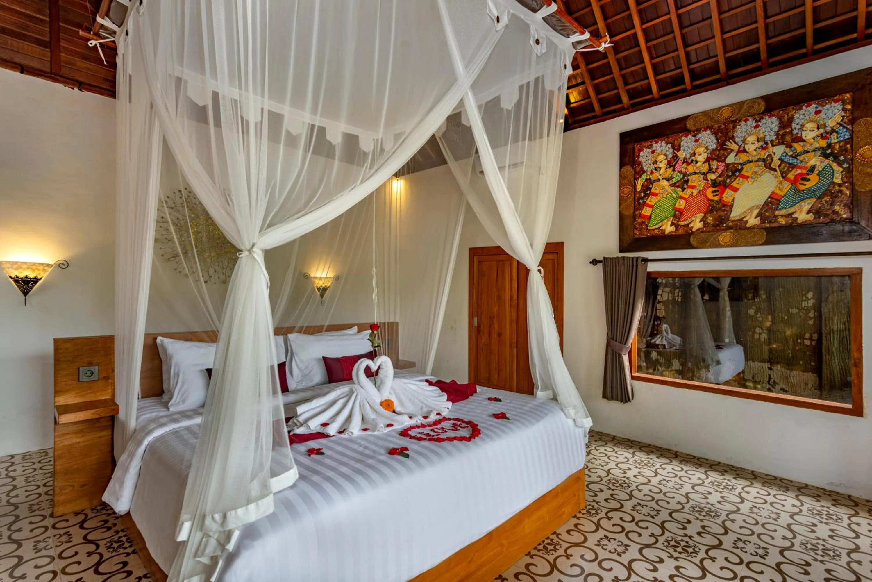 Bed in Tiare Villa Ubud by Dhananjaya Hospitality
