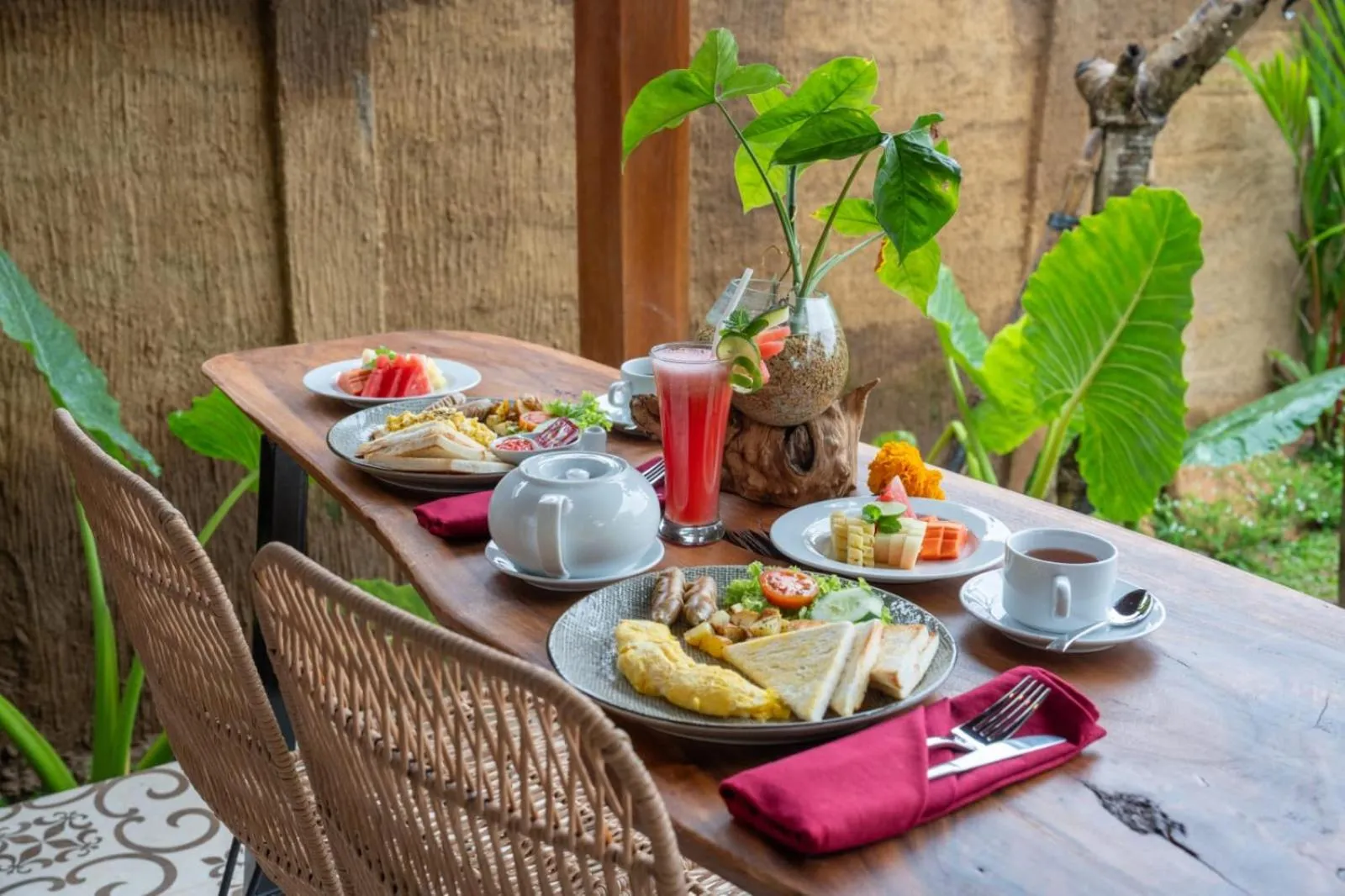 Breakfast in Tiare Villa Ubud by Dhananjaya Hospitality