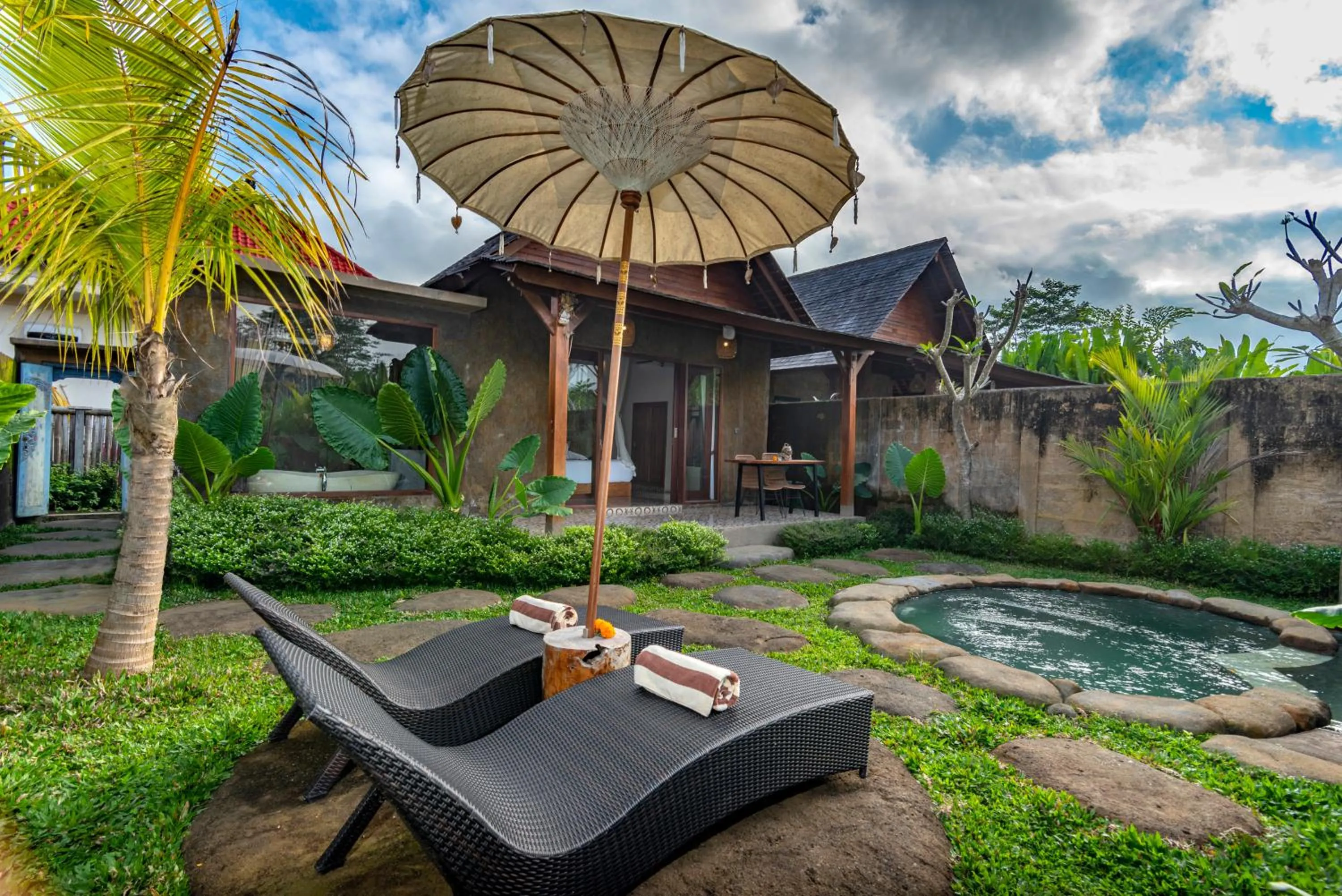 Patio in Tiare Villa Ubud by Dhananjaya Hospitality