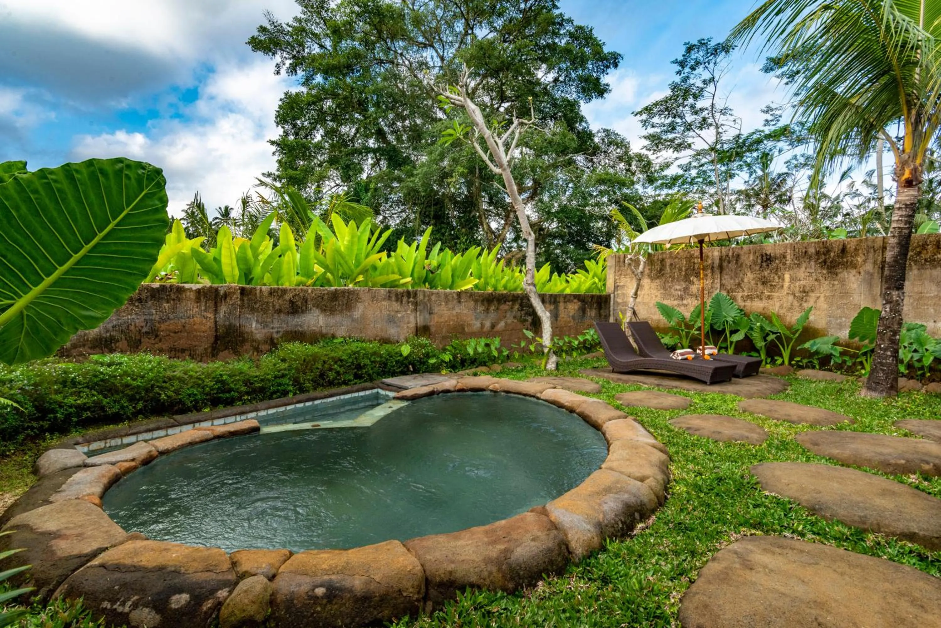 Garden view in Tiare Villa Ubud by Dhananjaya Hospitality