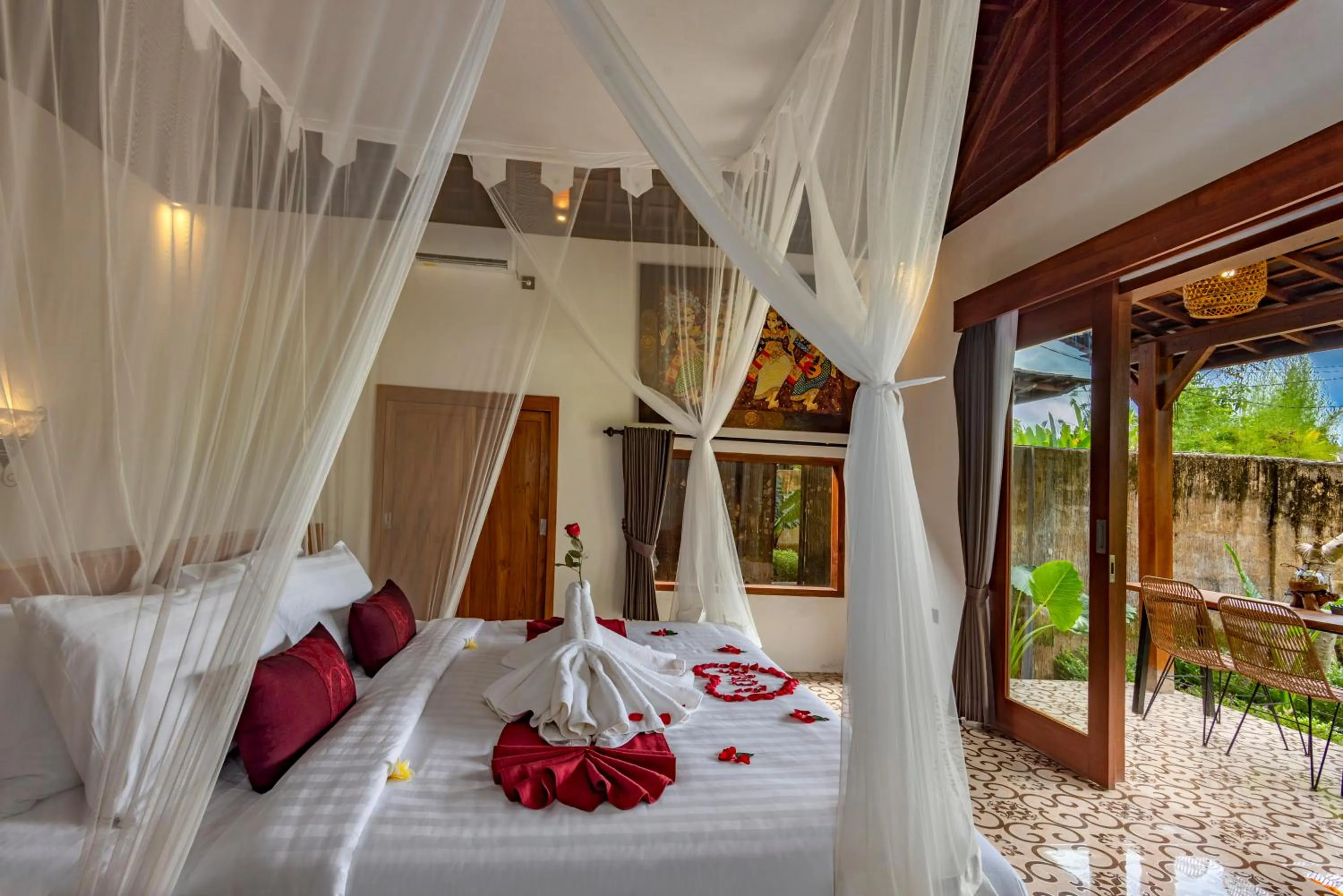Bed in Tiare Villa Ubud by Dhananjaya Hospitality