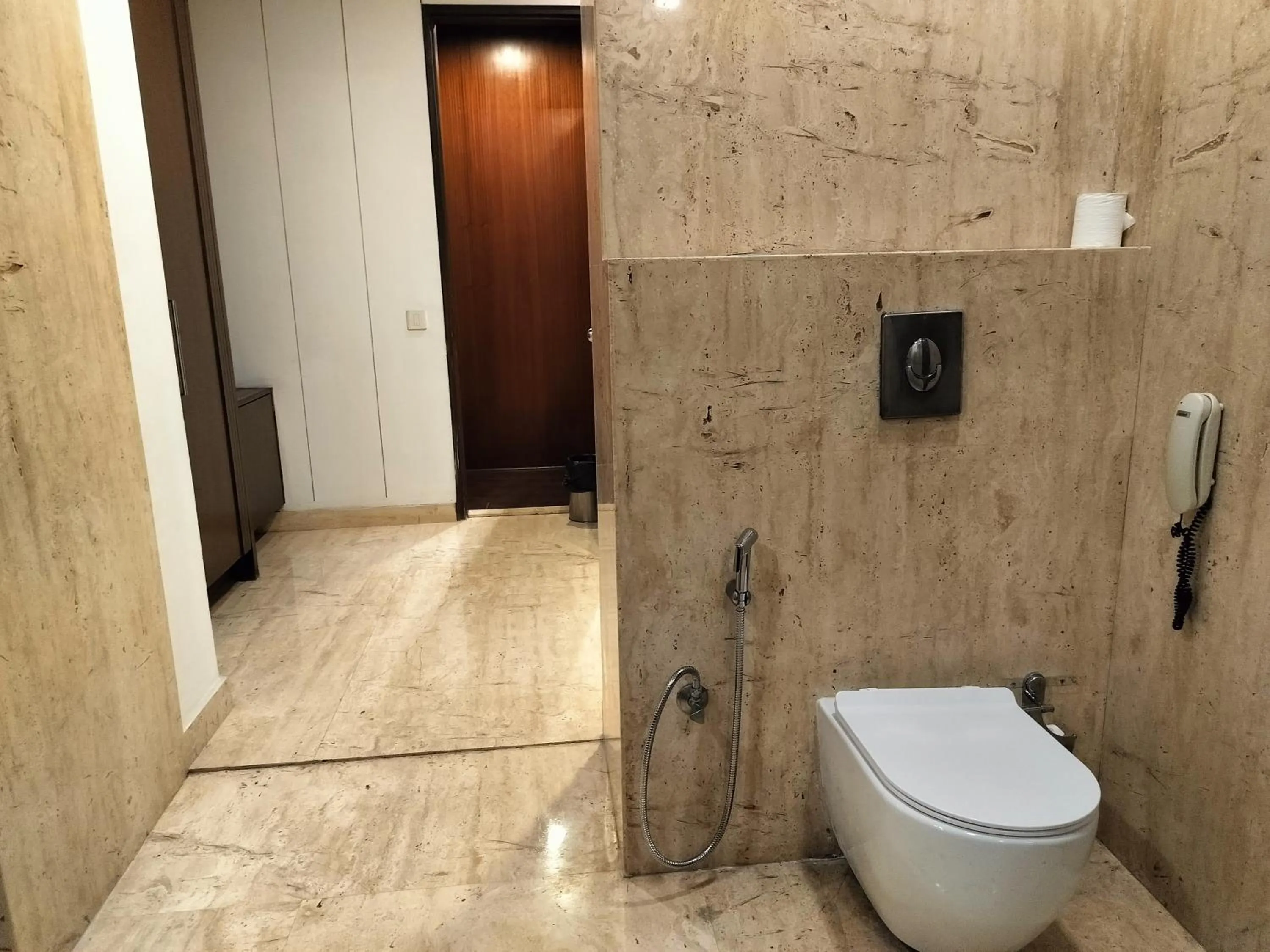 Bathroom in Bel-La Monde Hotel NH8 at 6km from IGI Airport Delhi