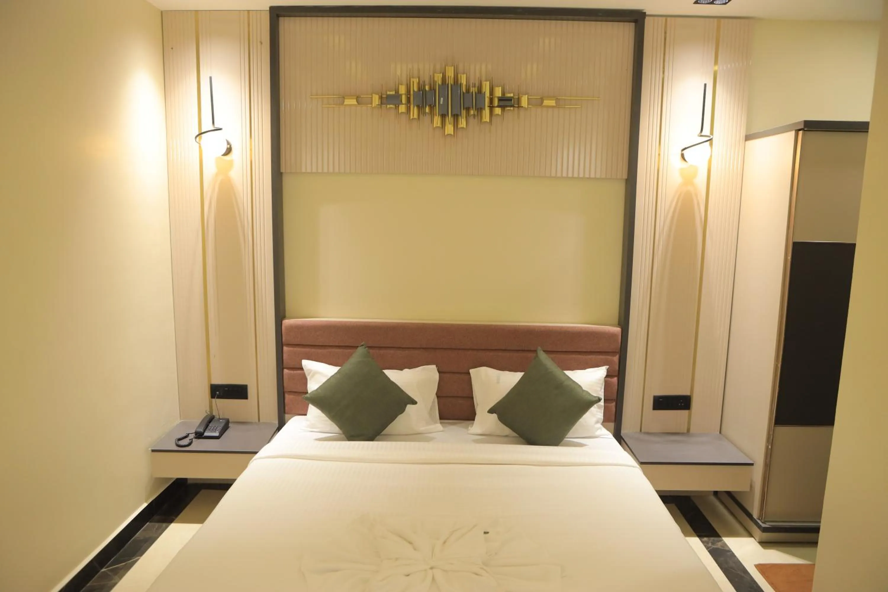Bed in KANS ONE - Hotel & Banquets