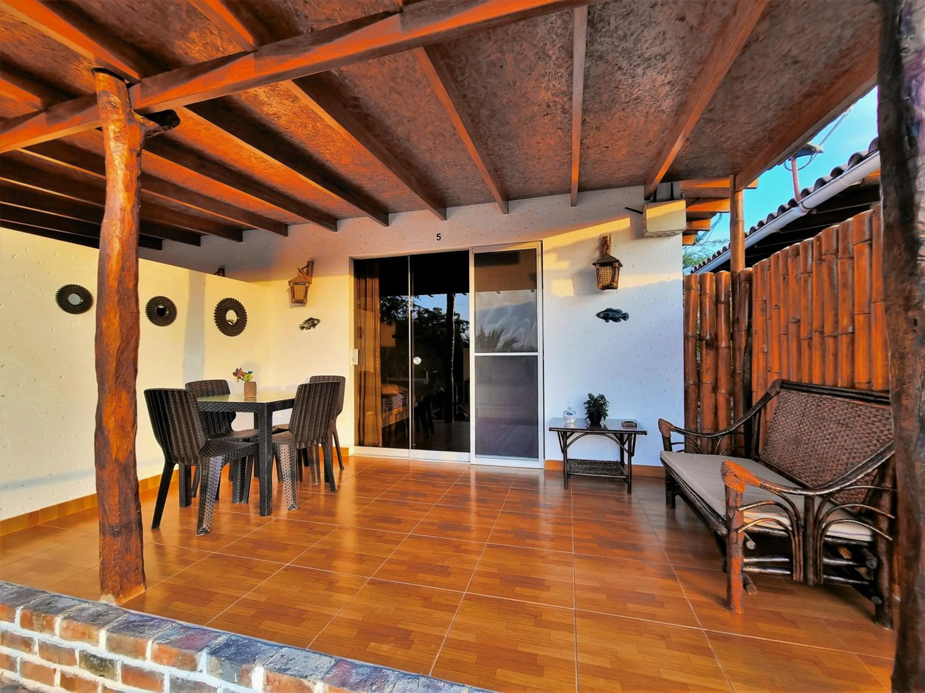Balcony/Terrace in Hotel Punta del Norte Bungalows