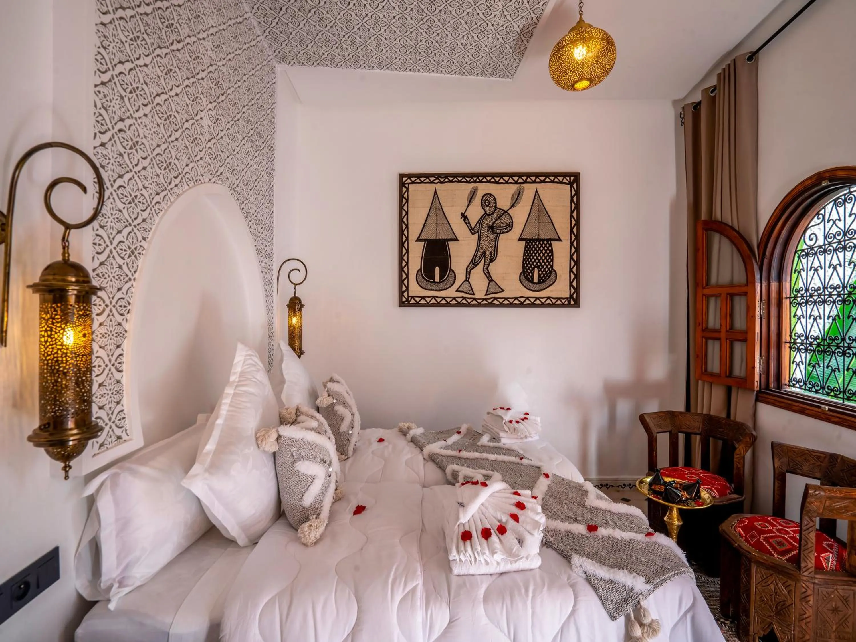 Bed in Riad Le Nid De Fatima