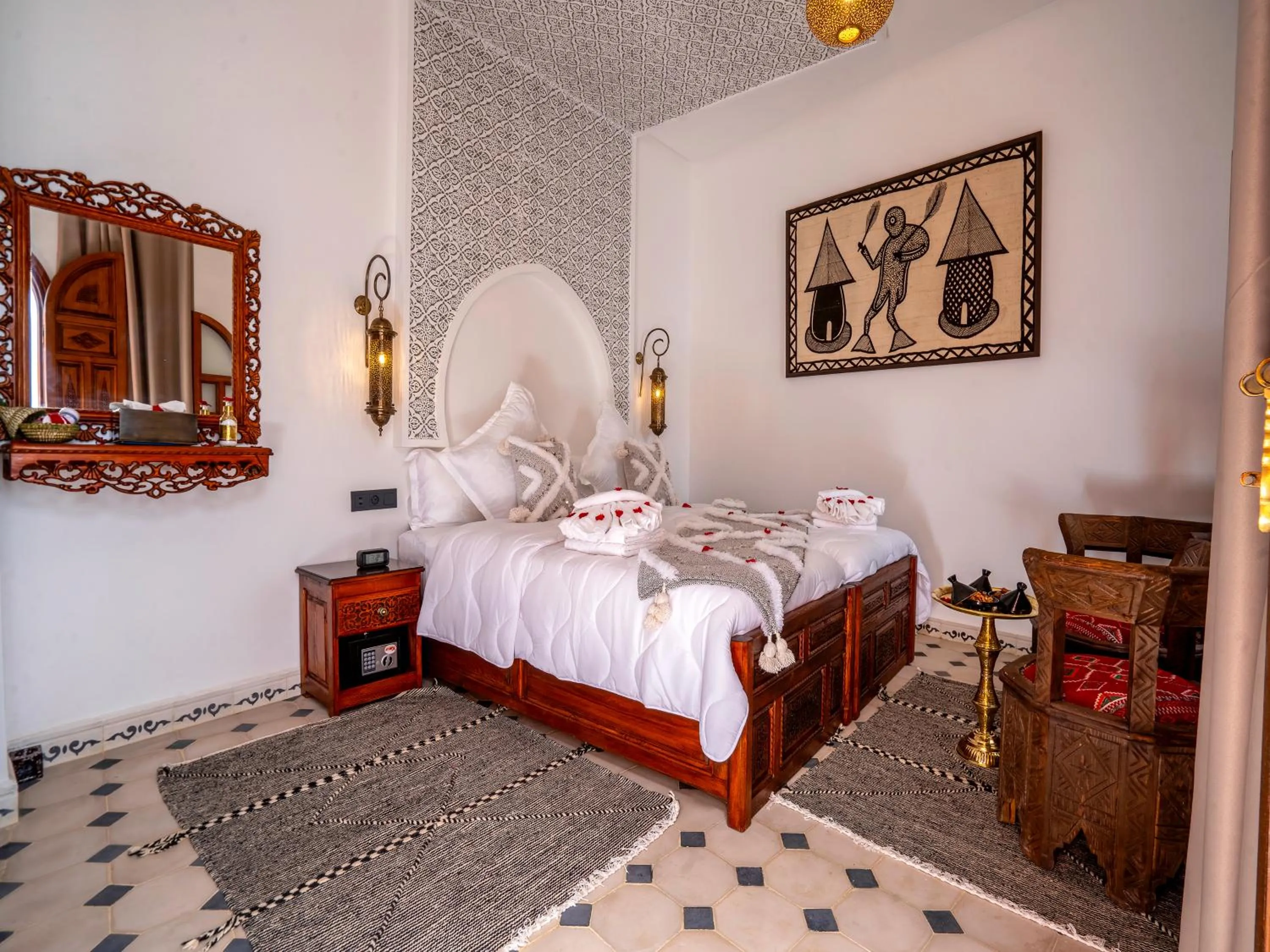 Bed in Riad Le Nid De Fatima