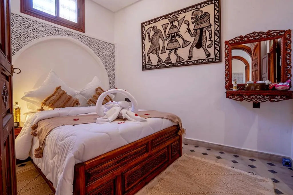 Bed in Riad Le Nid De Fatima