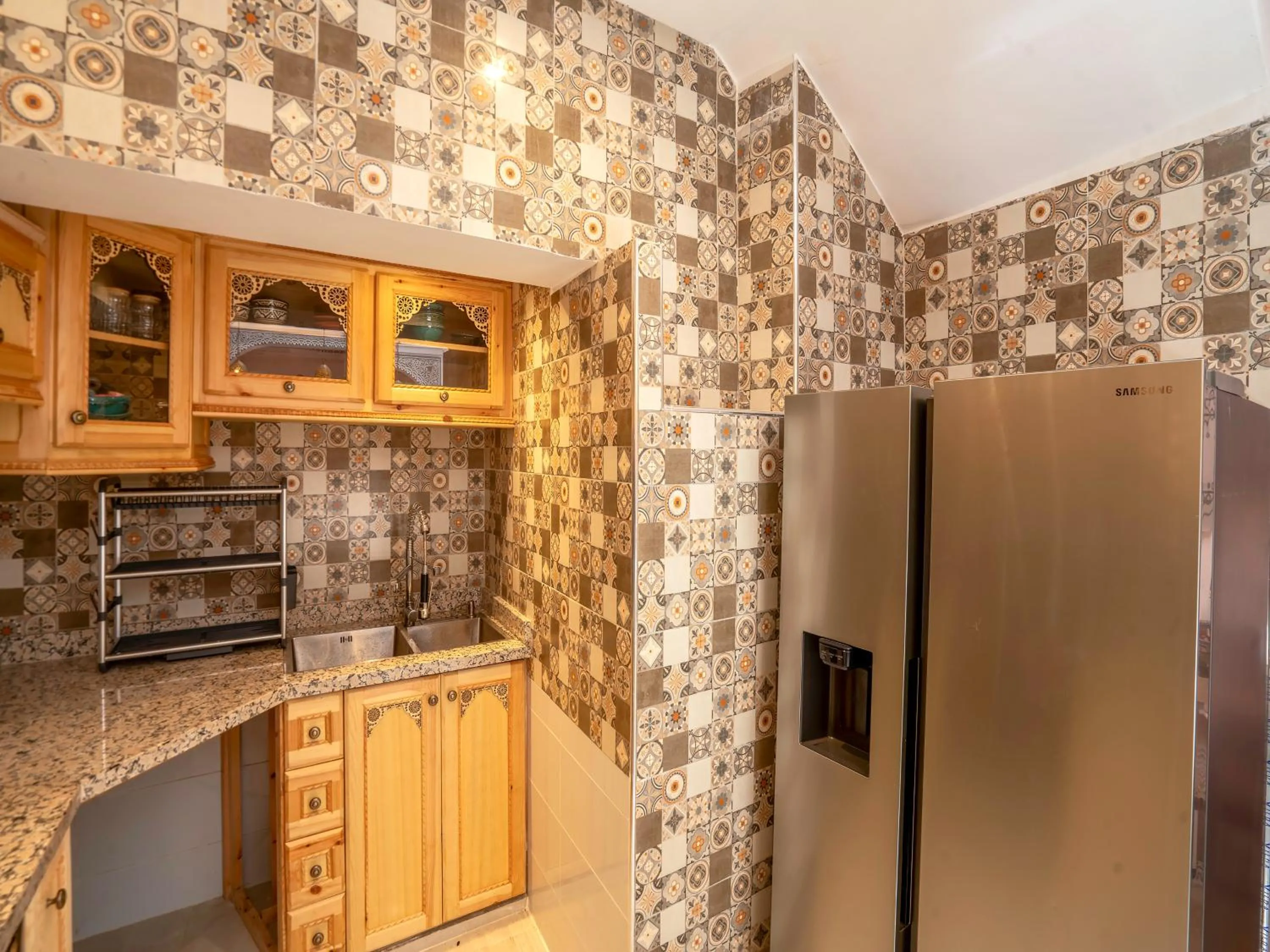 Kitchen or kitchenette in Riad Le Nid De Fatima