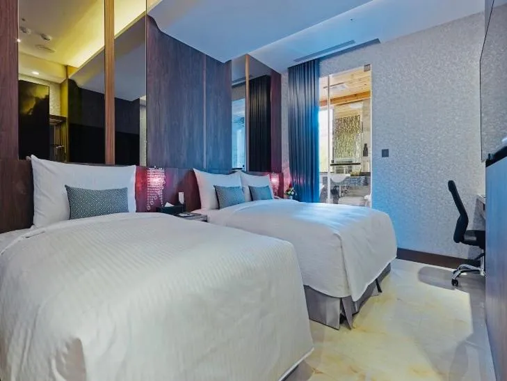 Bed in Beauty Hotels Taipei - HOTEL BSTAY Self Check In