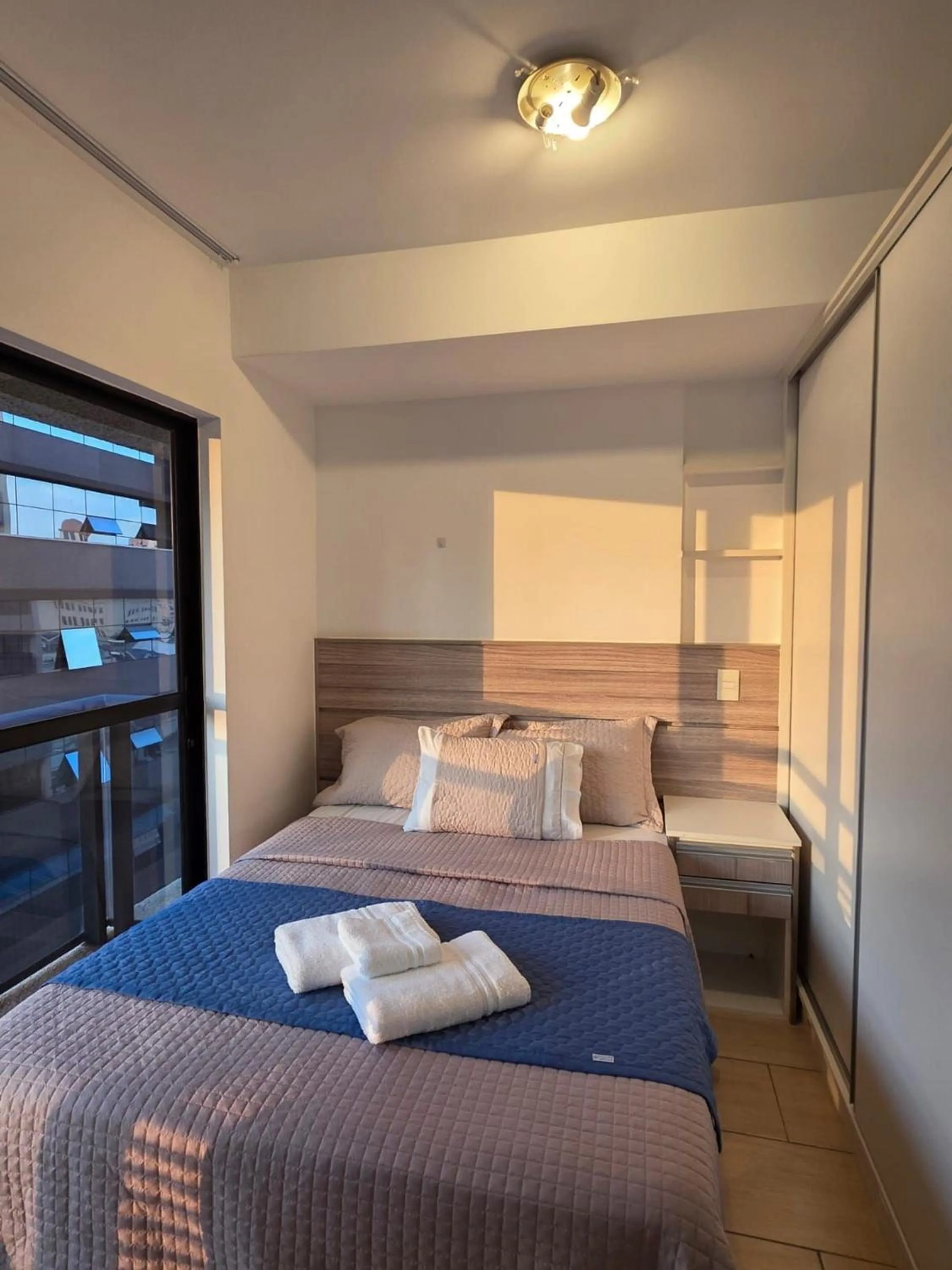 Bed in Apto em frente ao shopping com piscina aquecida