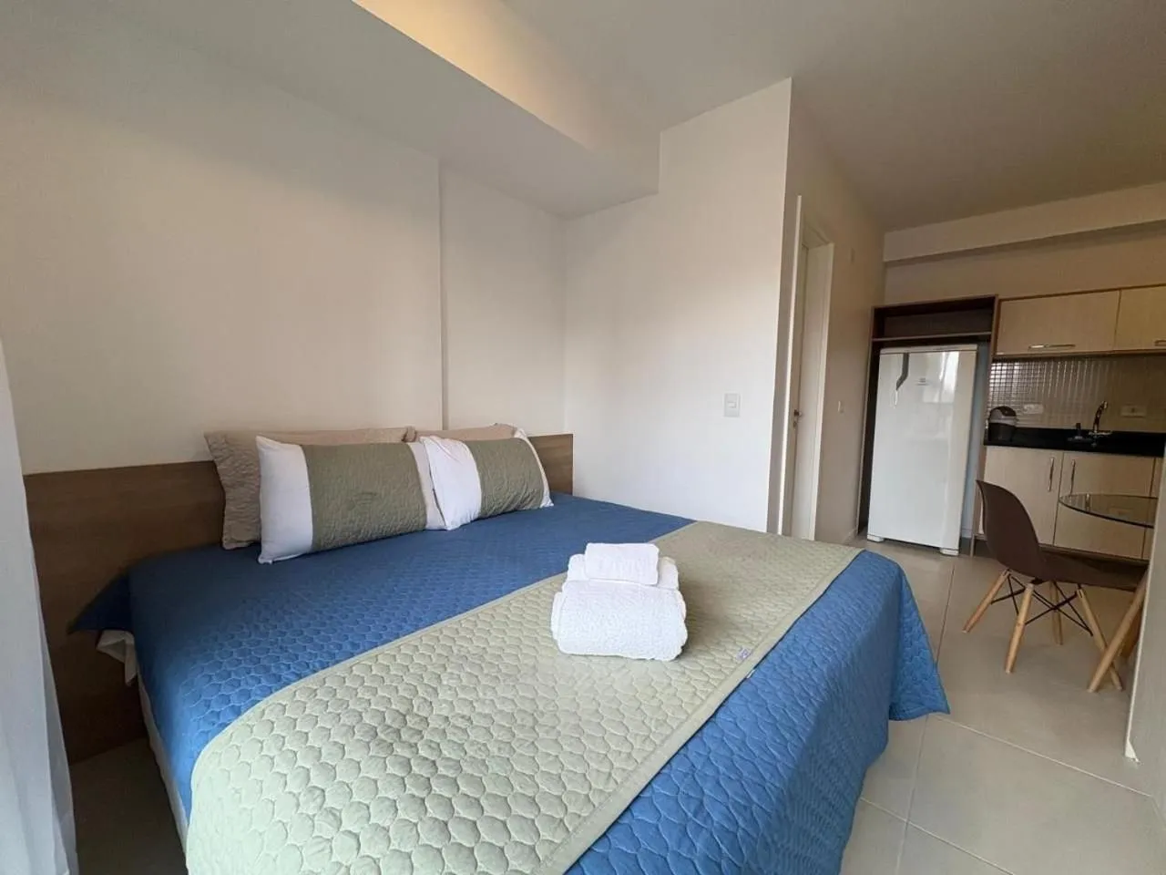 Bed in Apto em frente ao shopping com piscina aquecida