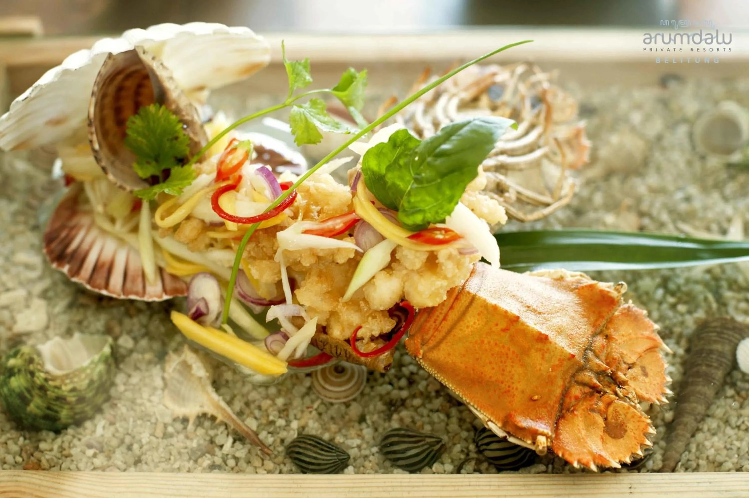 Food close-up in Arumdalu Private Resort