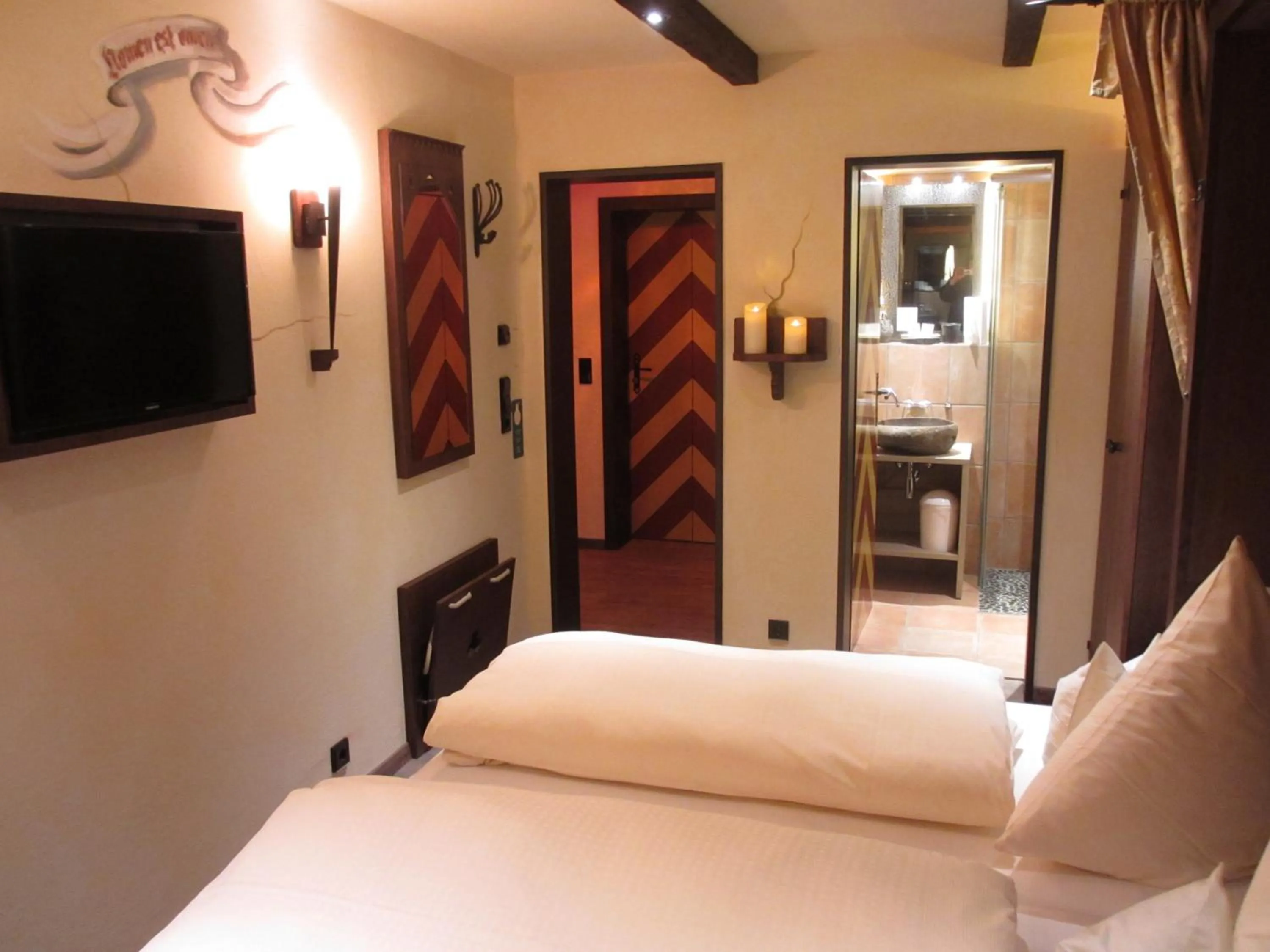 Bedroom, Bed in Mittelalterhotel-Gästehaus Rauchfang