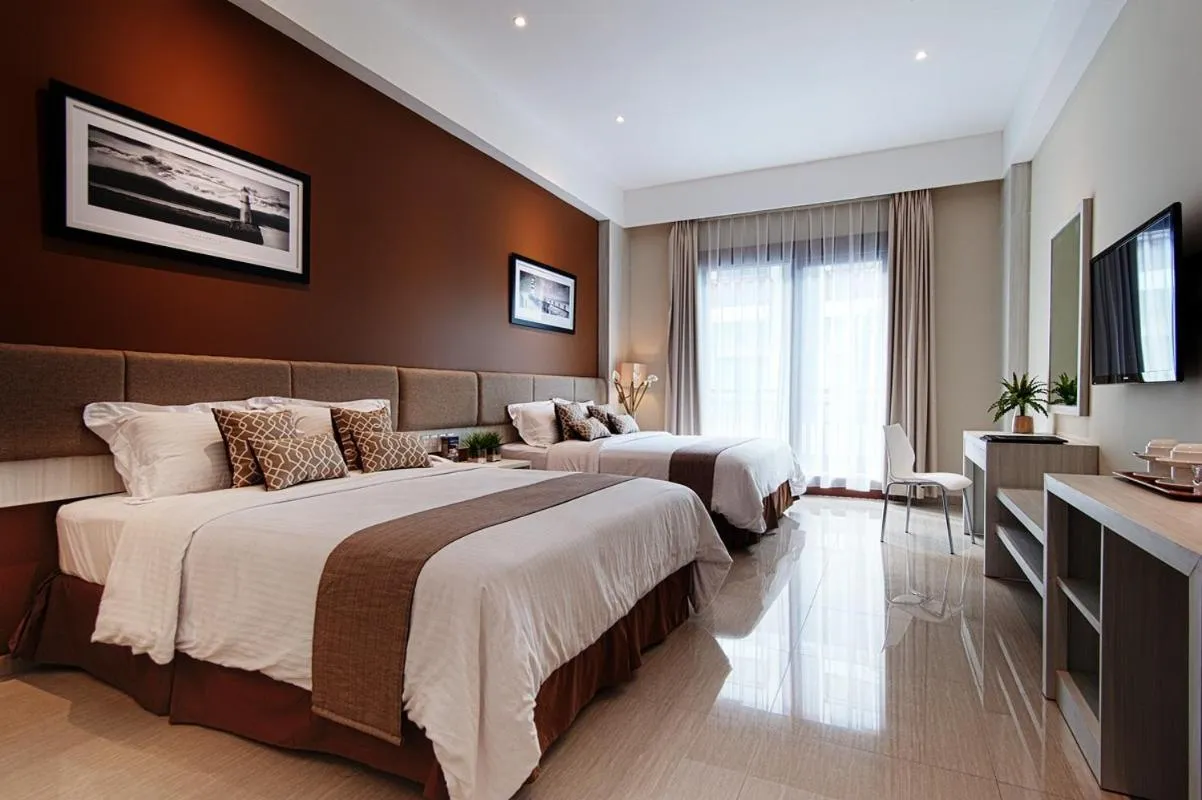 Pool view in Menara Laut Hotel