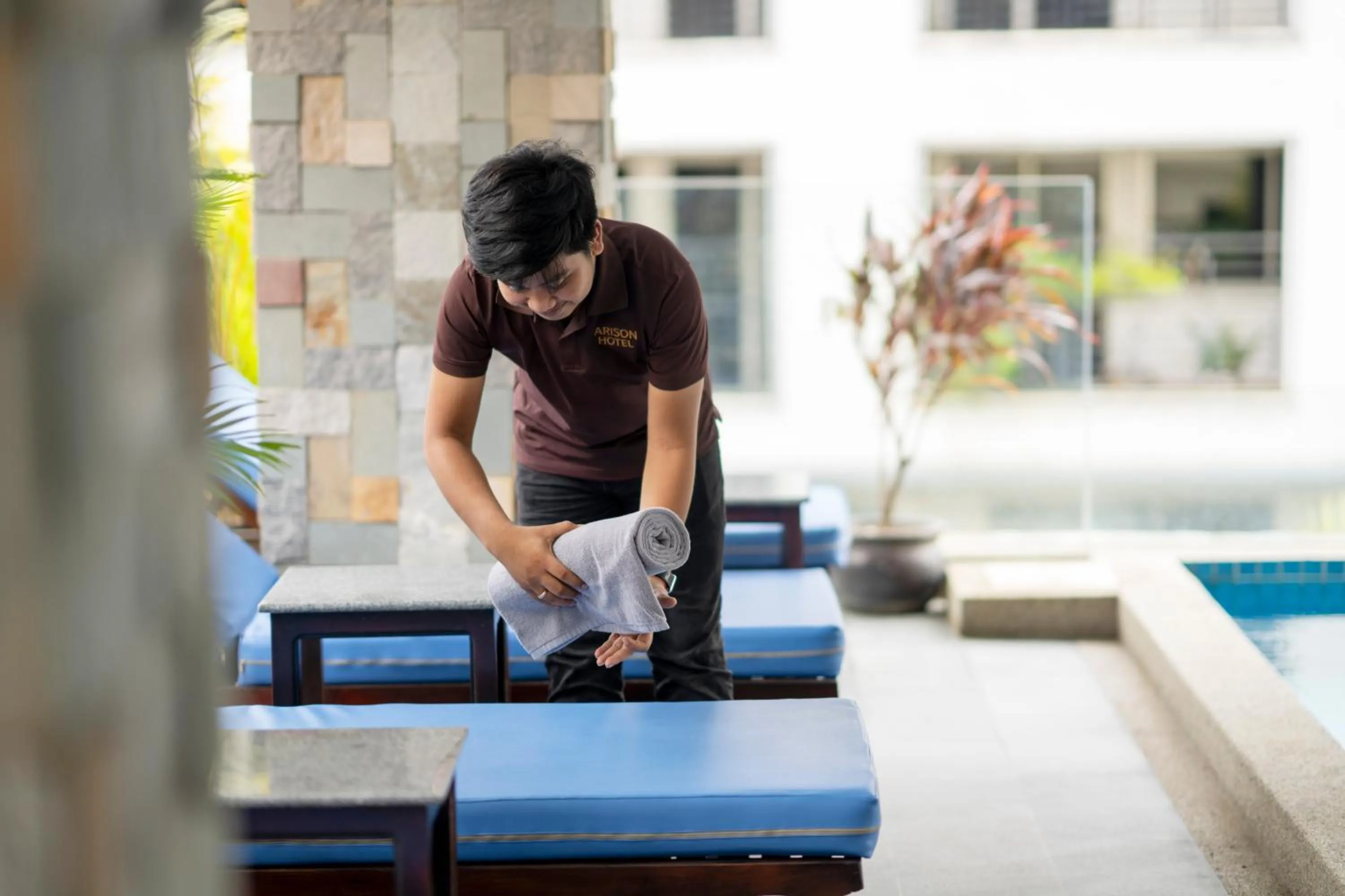 Swimming pool in ARISON Hotel