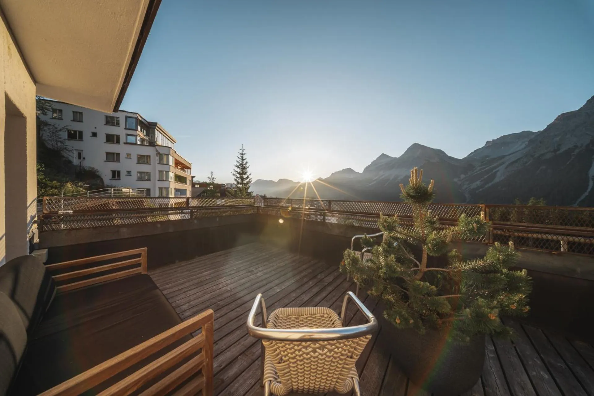 Balcony/Terrace in Hotel Quellenhof - Self Check-in & Adults Only