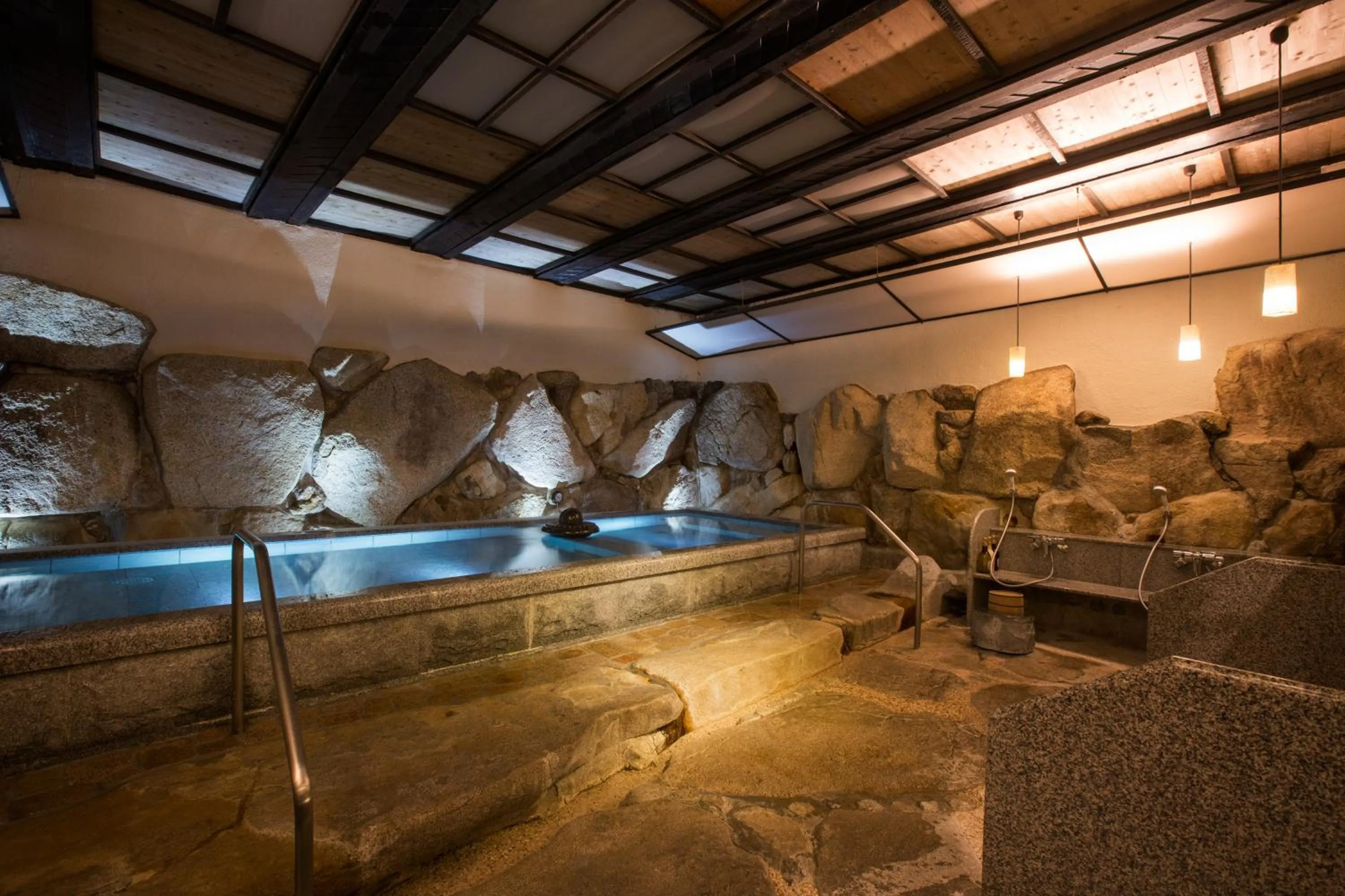 Hot Spring Bath in Matsudaya Hotel