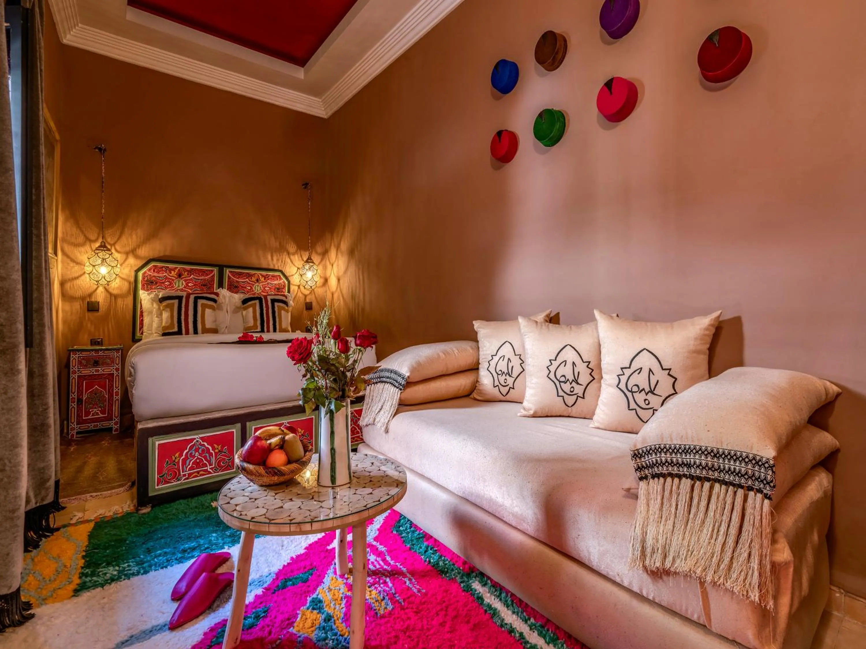 Bed in Riad Irhalne