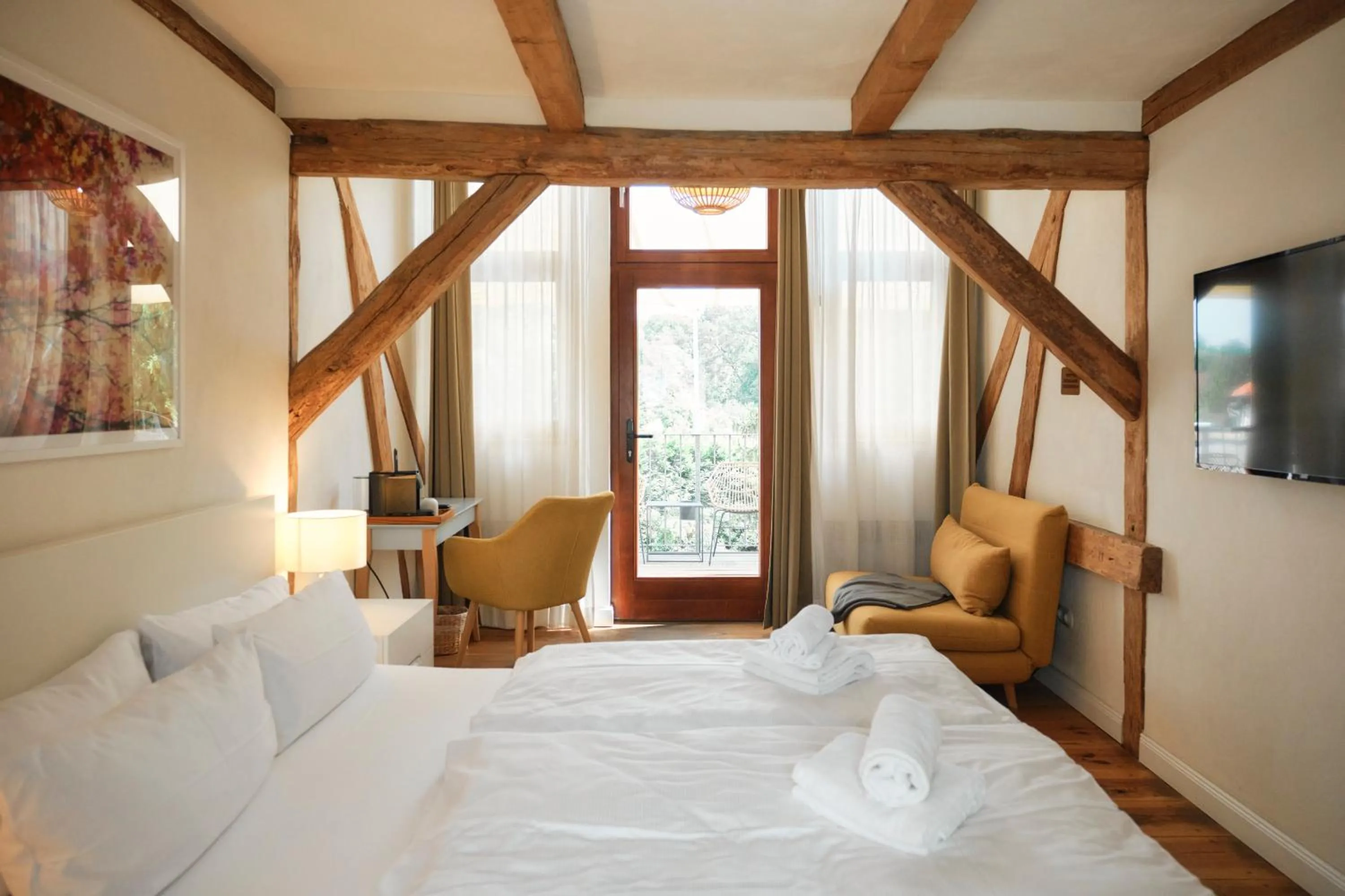 Bed in Mühle Tornow am Wentowsee