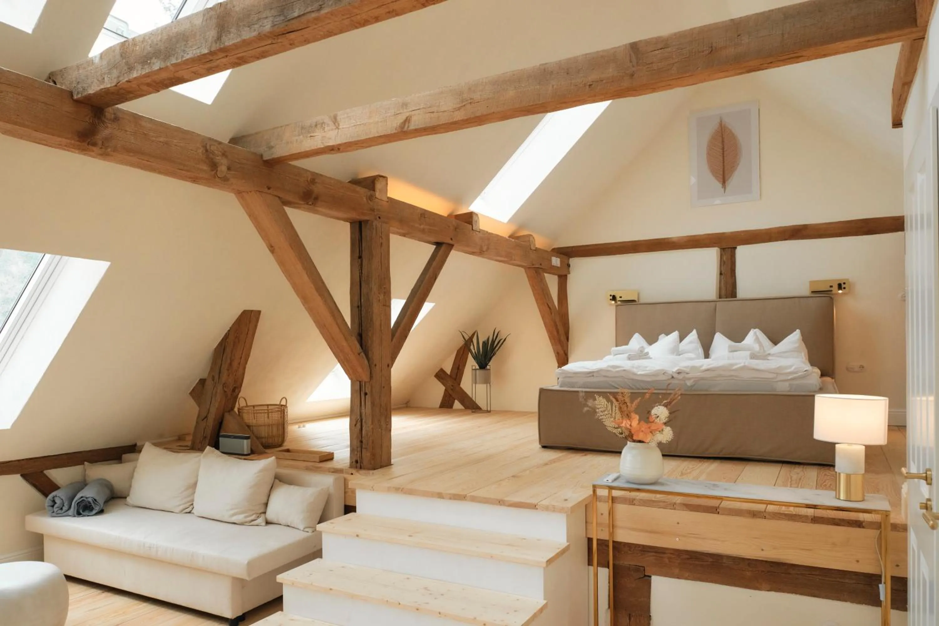 Bed in Mühle Tornow am Wentowsee