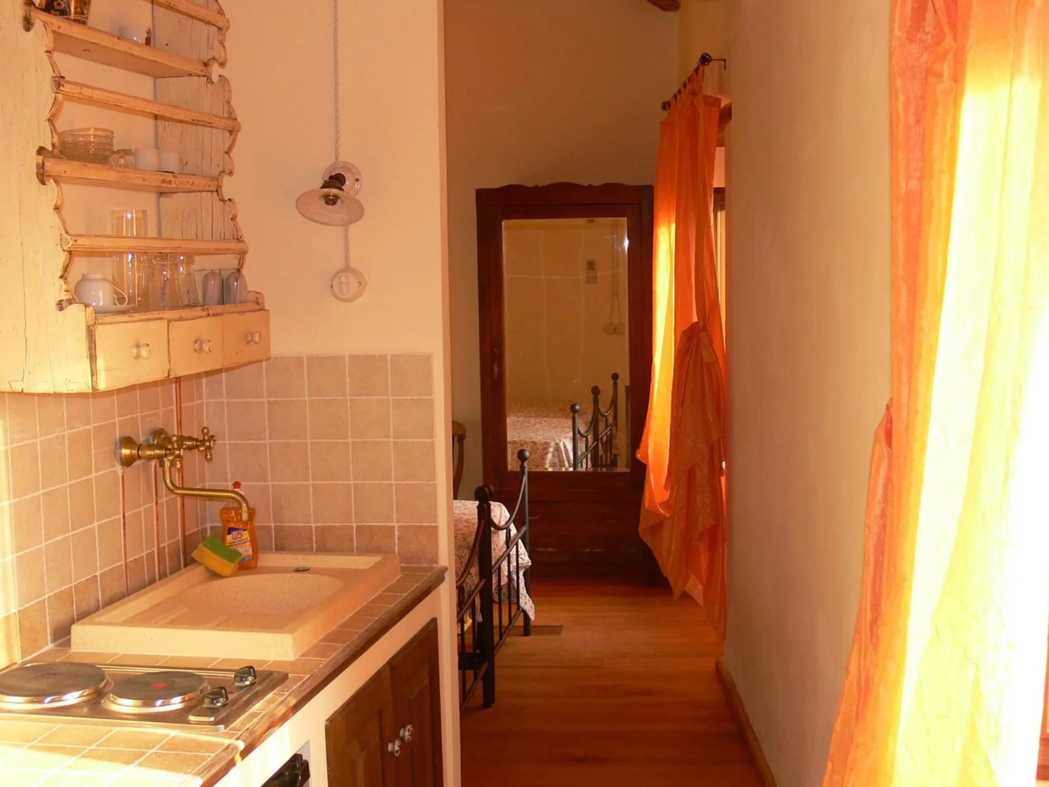 Kitchen or kitchenette in Locanda dell'Istrice