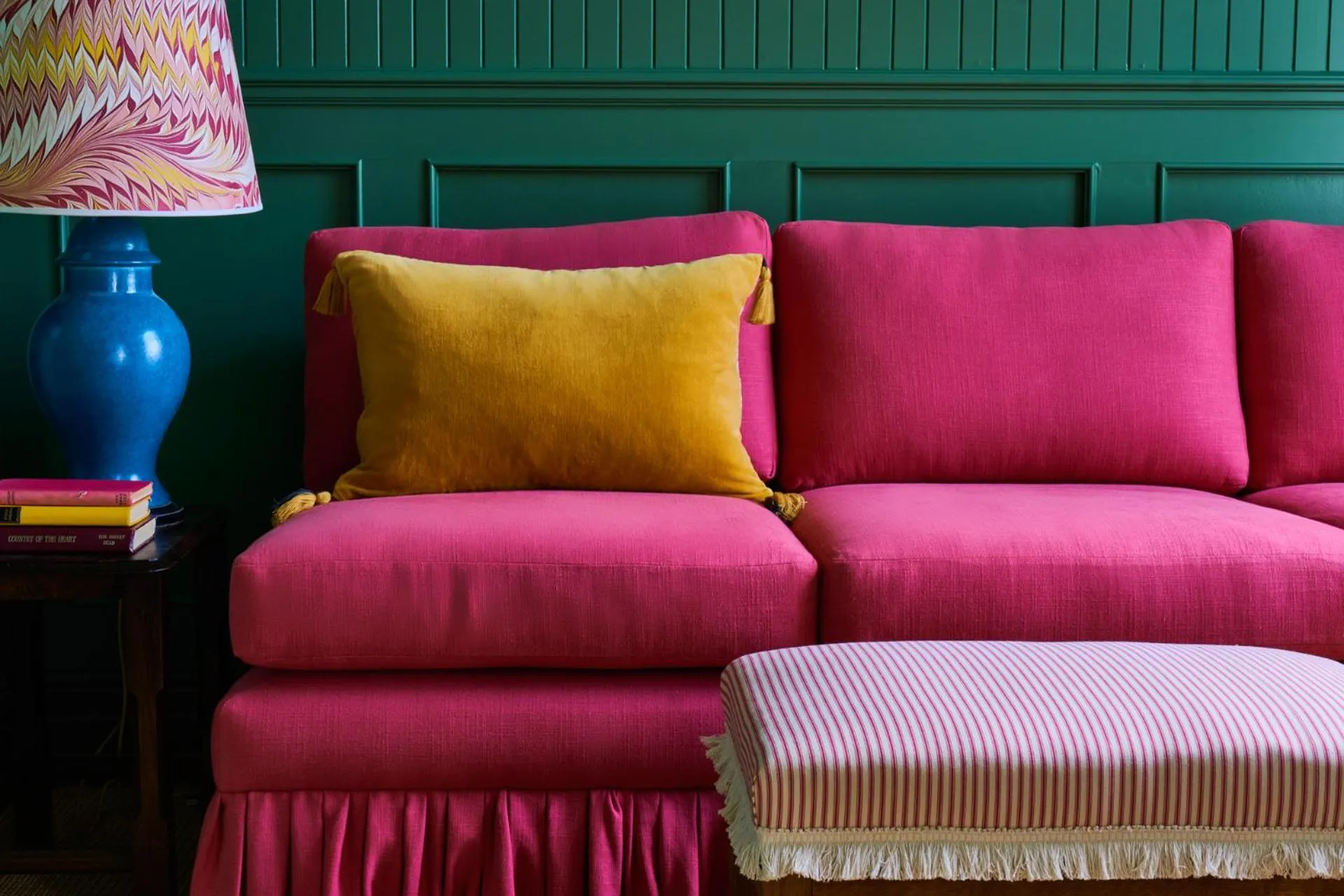 Seating area in The Mitre, Hampton Court
