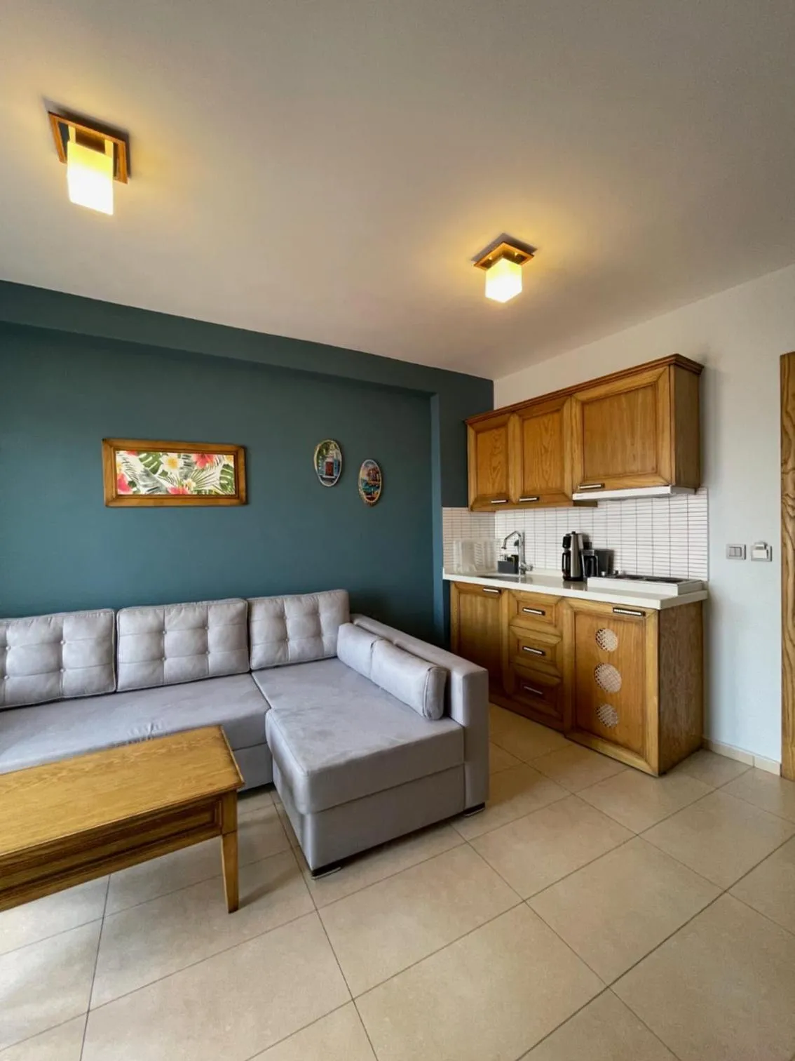 Kitchen or kitchenette in Veziroğlu Apart