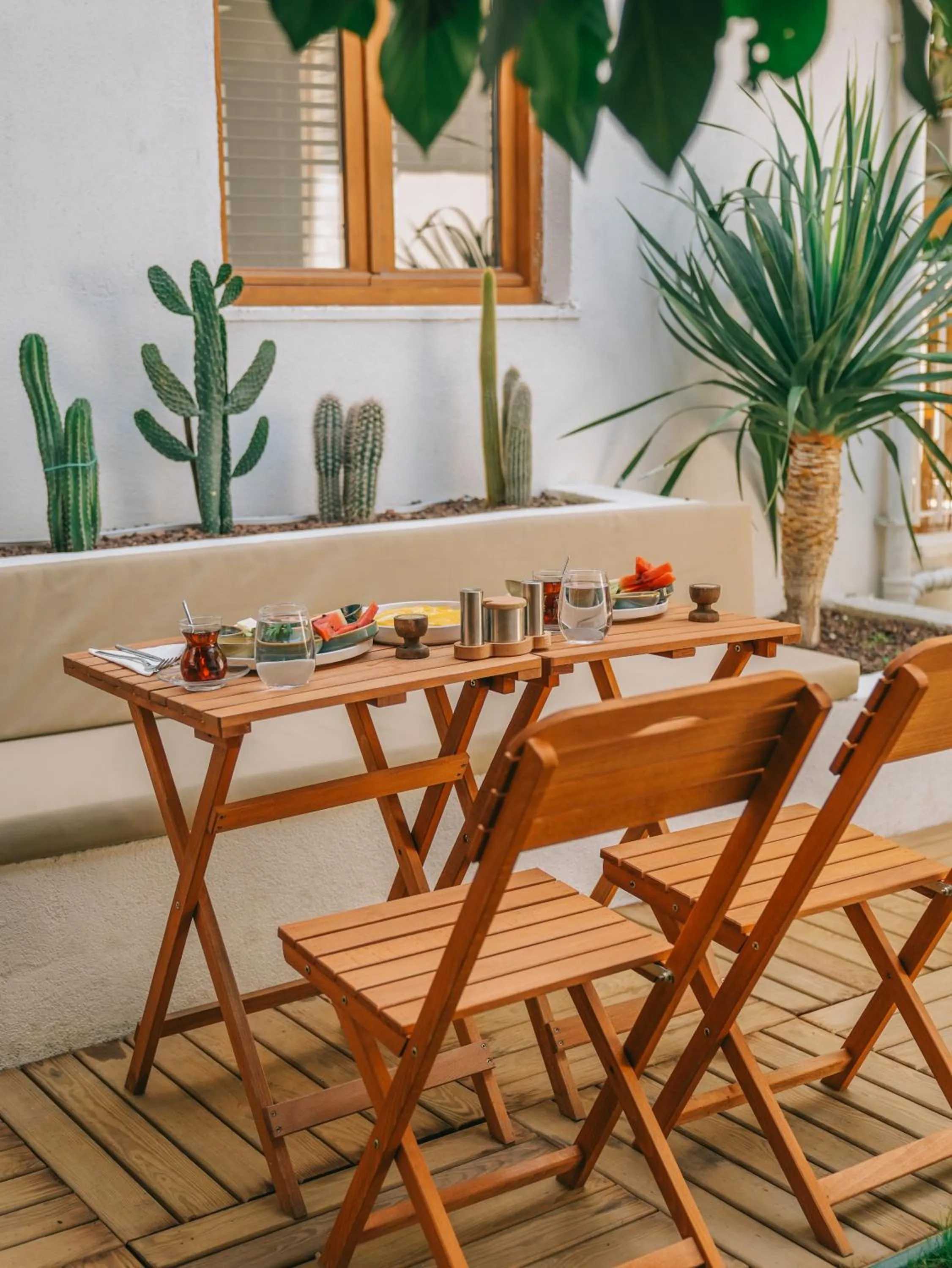 Seating area in Nephos Beach Hotel