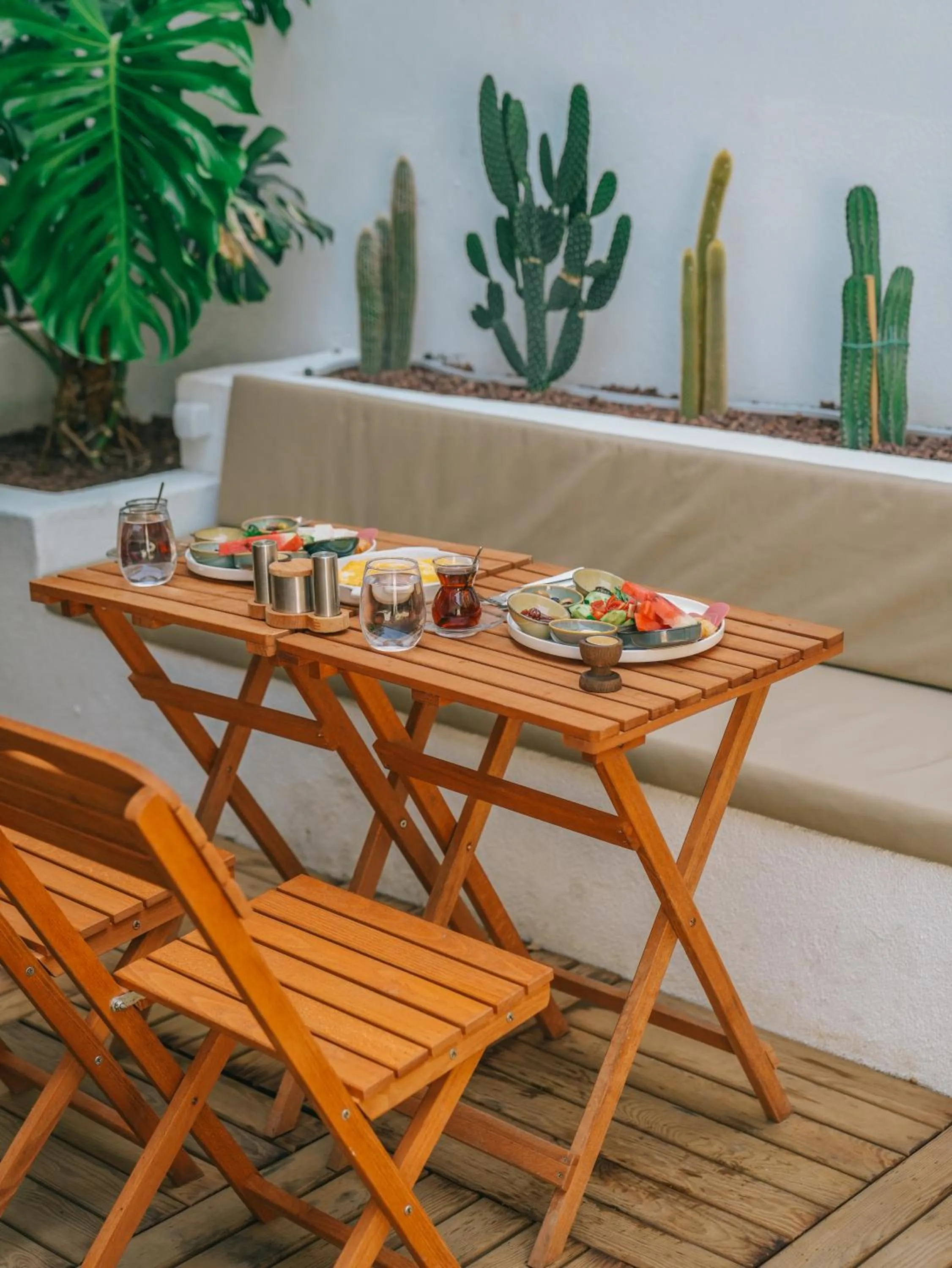 Seating area in Nephos Beach Hotel