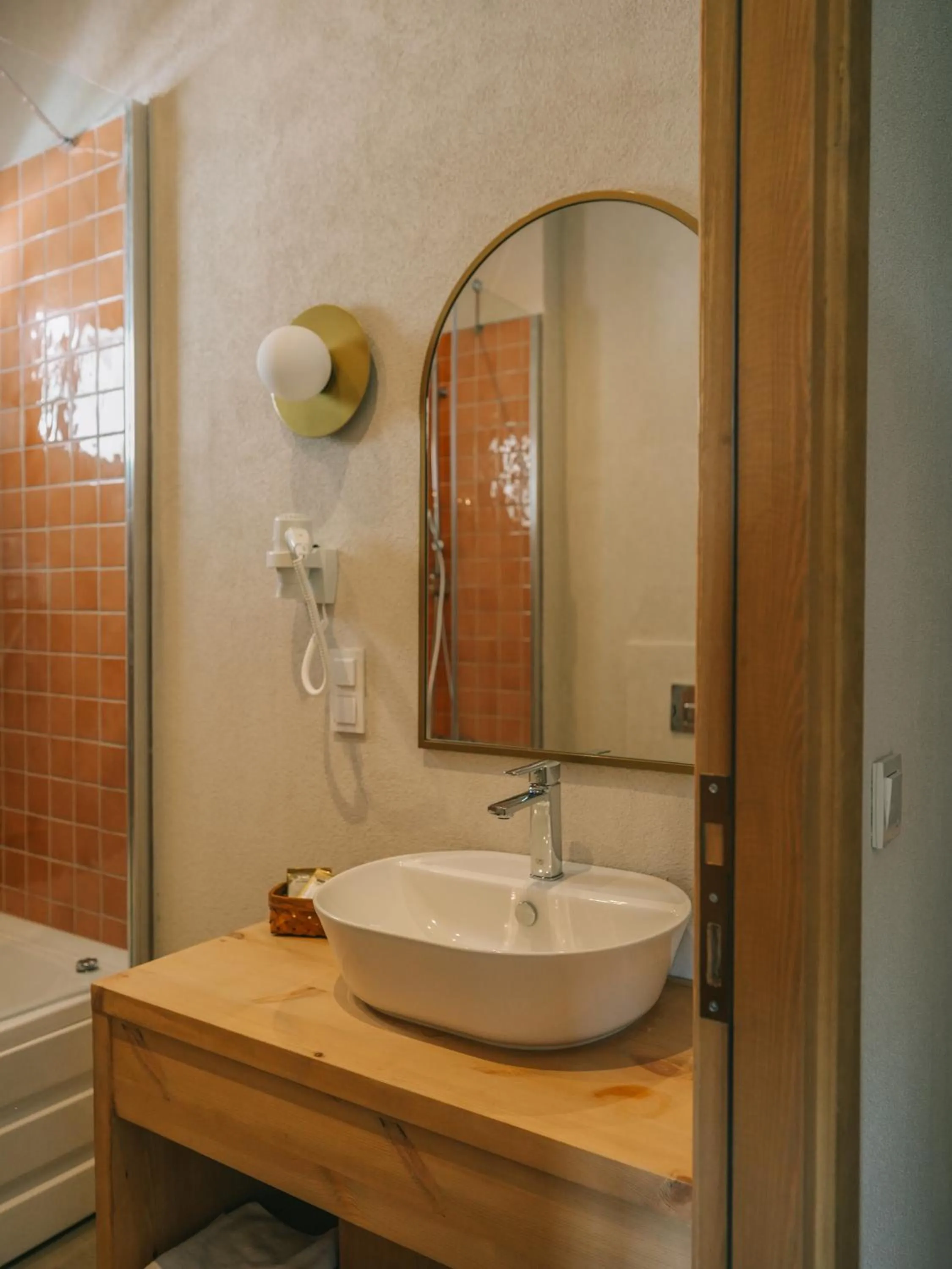 Bathroom in Nephos Beach Hotel