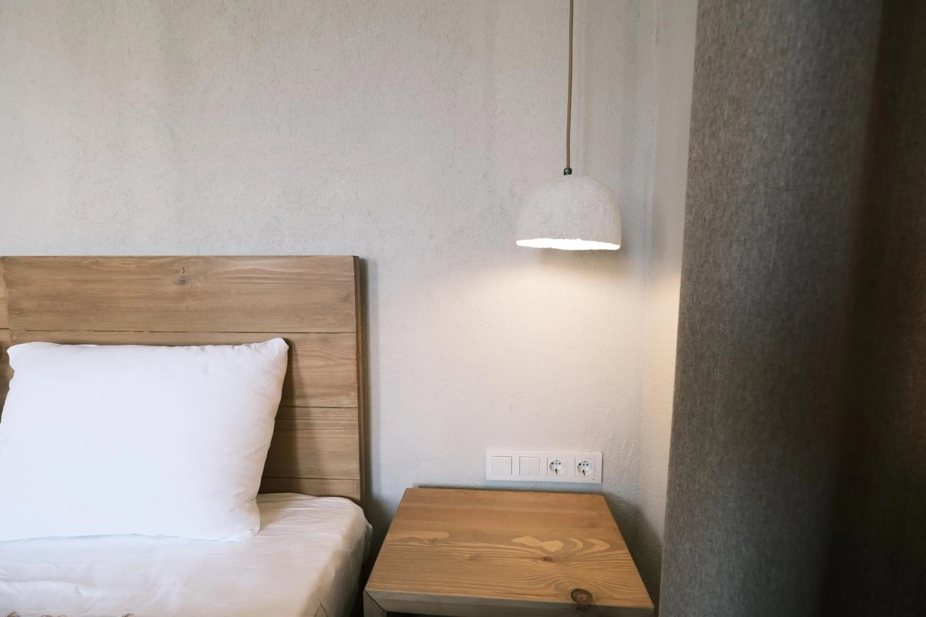 Bed in Nephos Beach Hotel