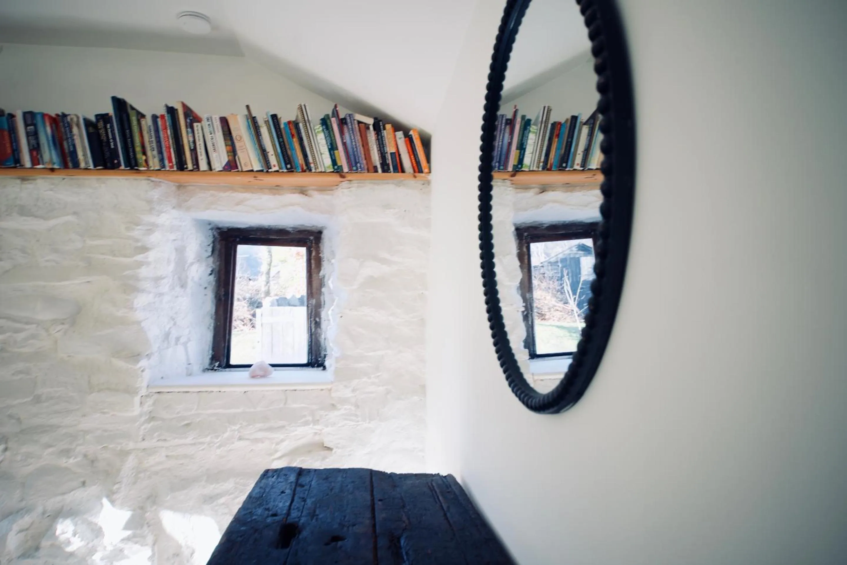 Bedroom in Wester Auchraw Longhouse Artful highland stay