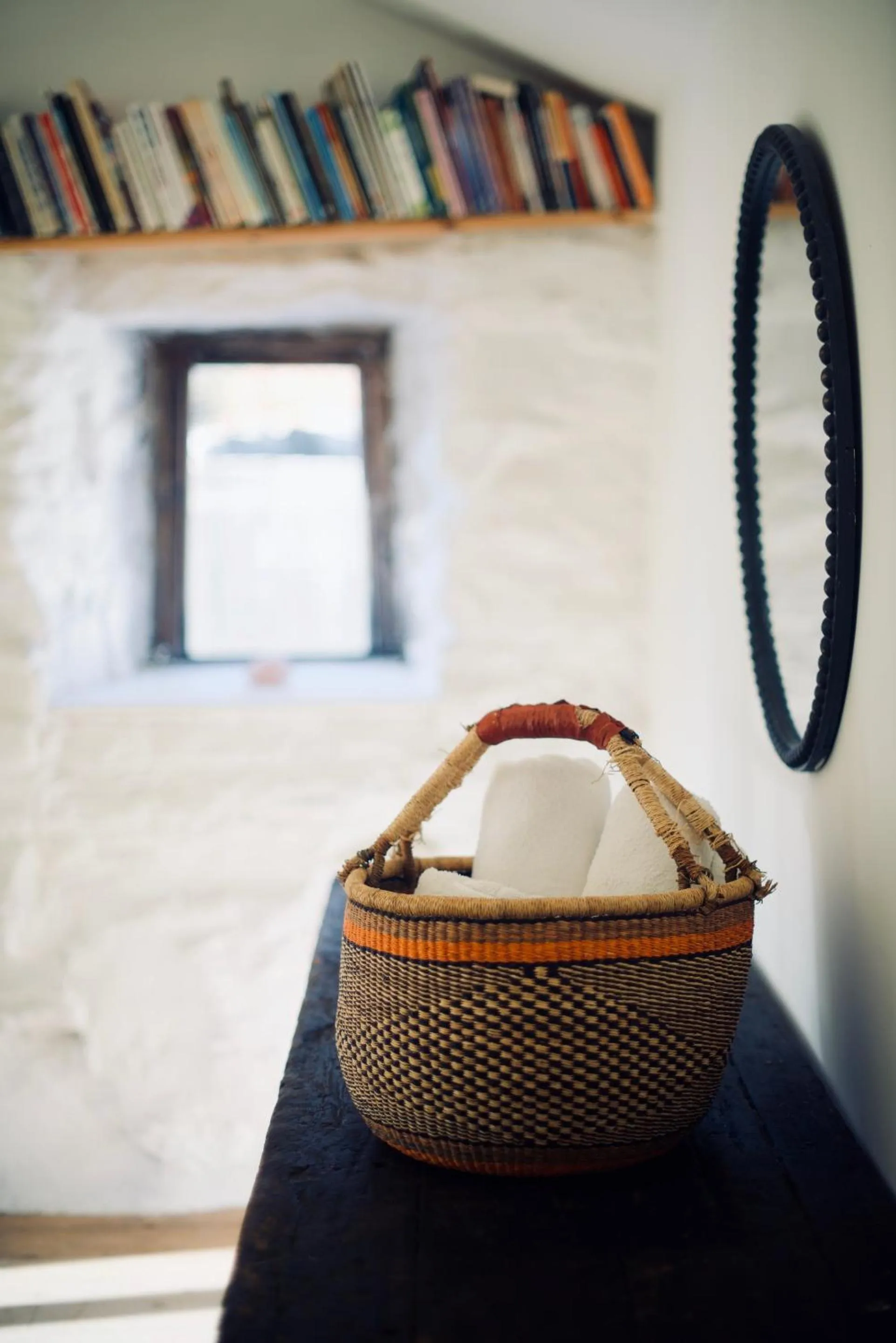 Bathroom in Wester Auchraw Longhouse Artful highland stay