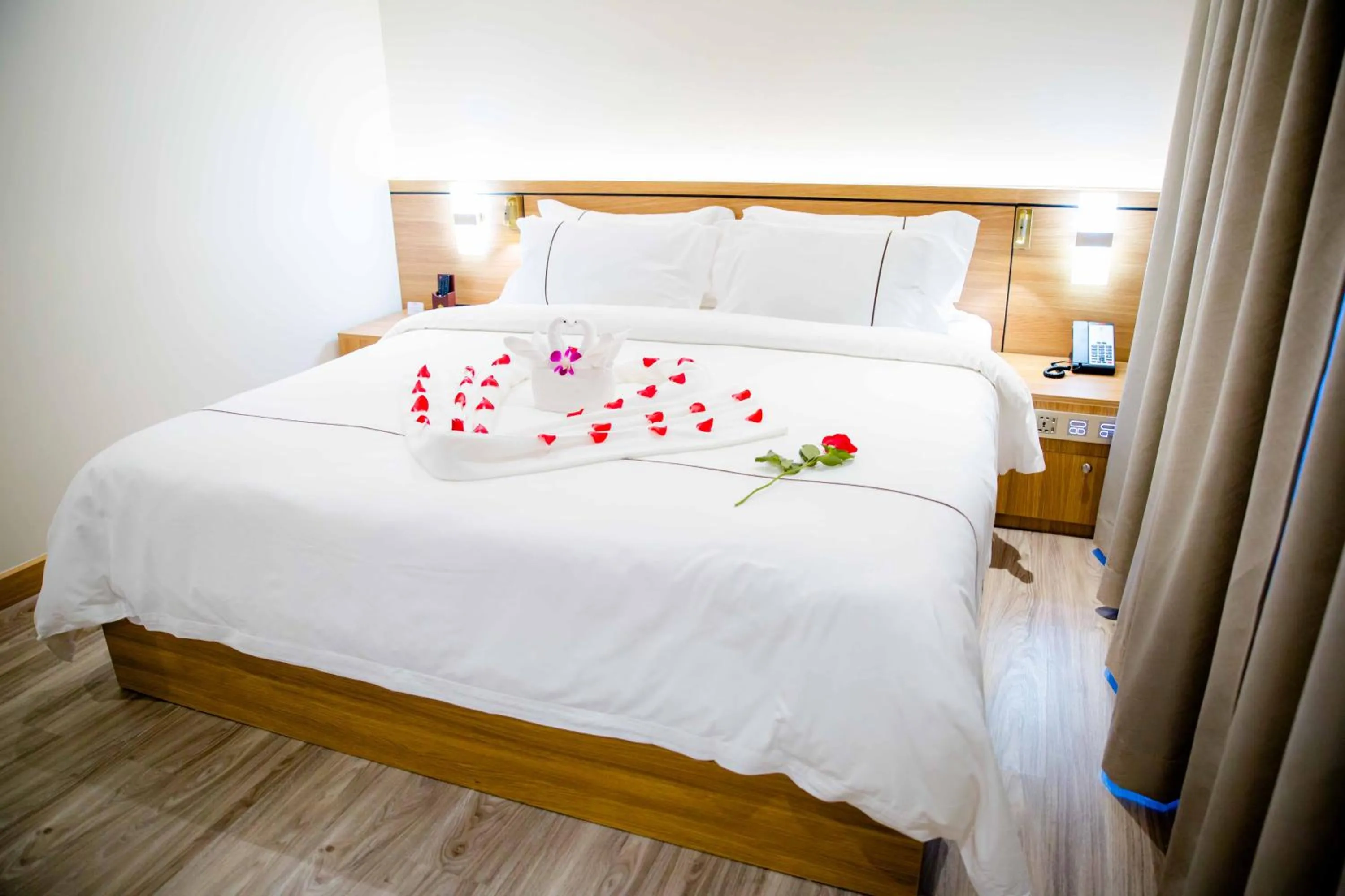 Bed in Le President Hotel