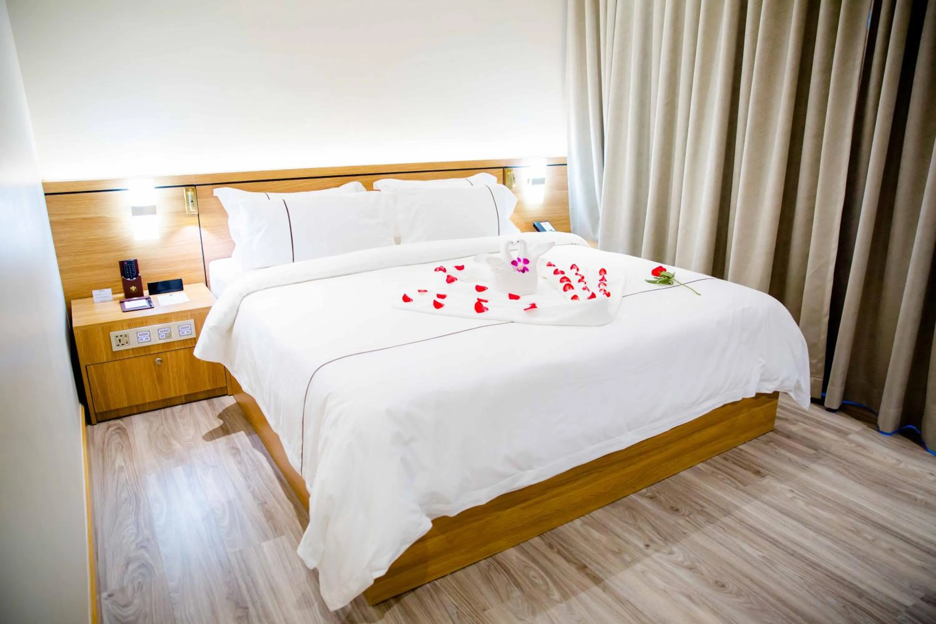 Bed in Le President Hotel