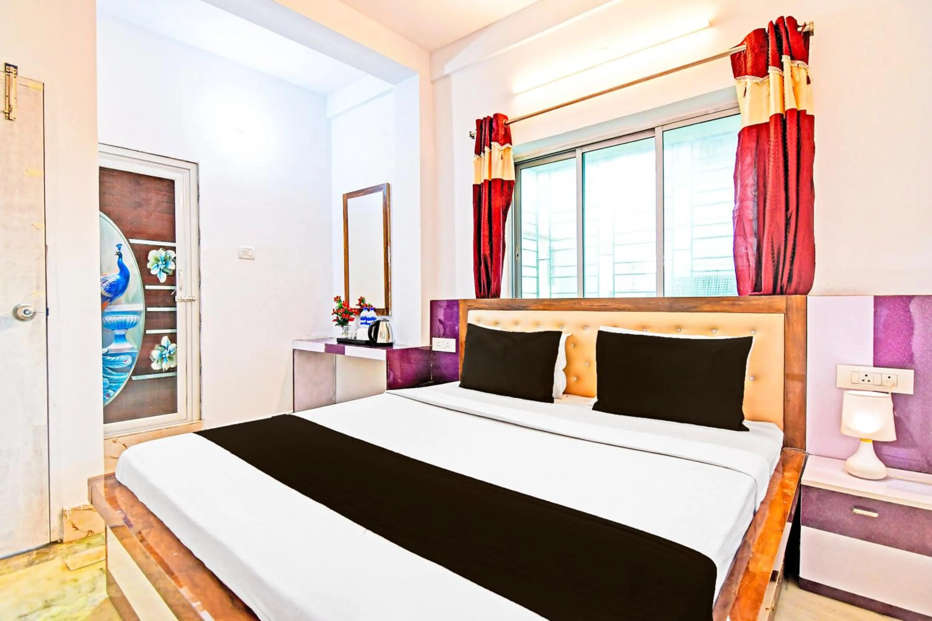 Bedroom, Bed in Hotel O by OYO Green Palace