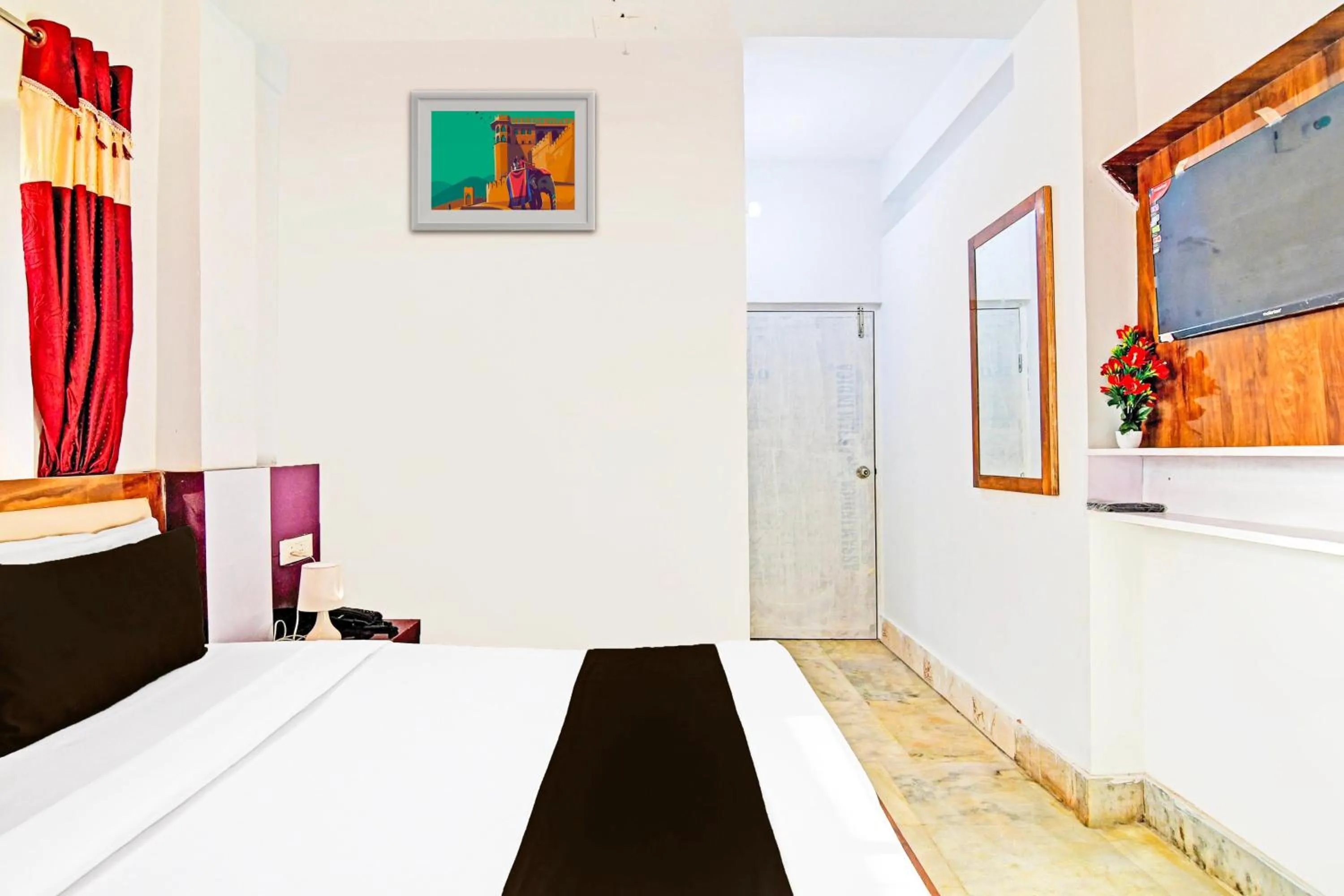 Bedroom, Bed in Hotel O by OYO Green Palace