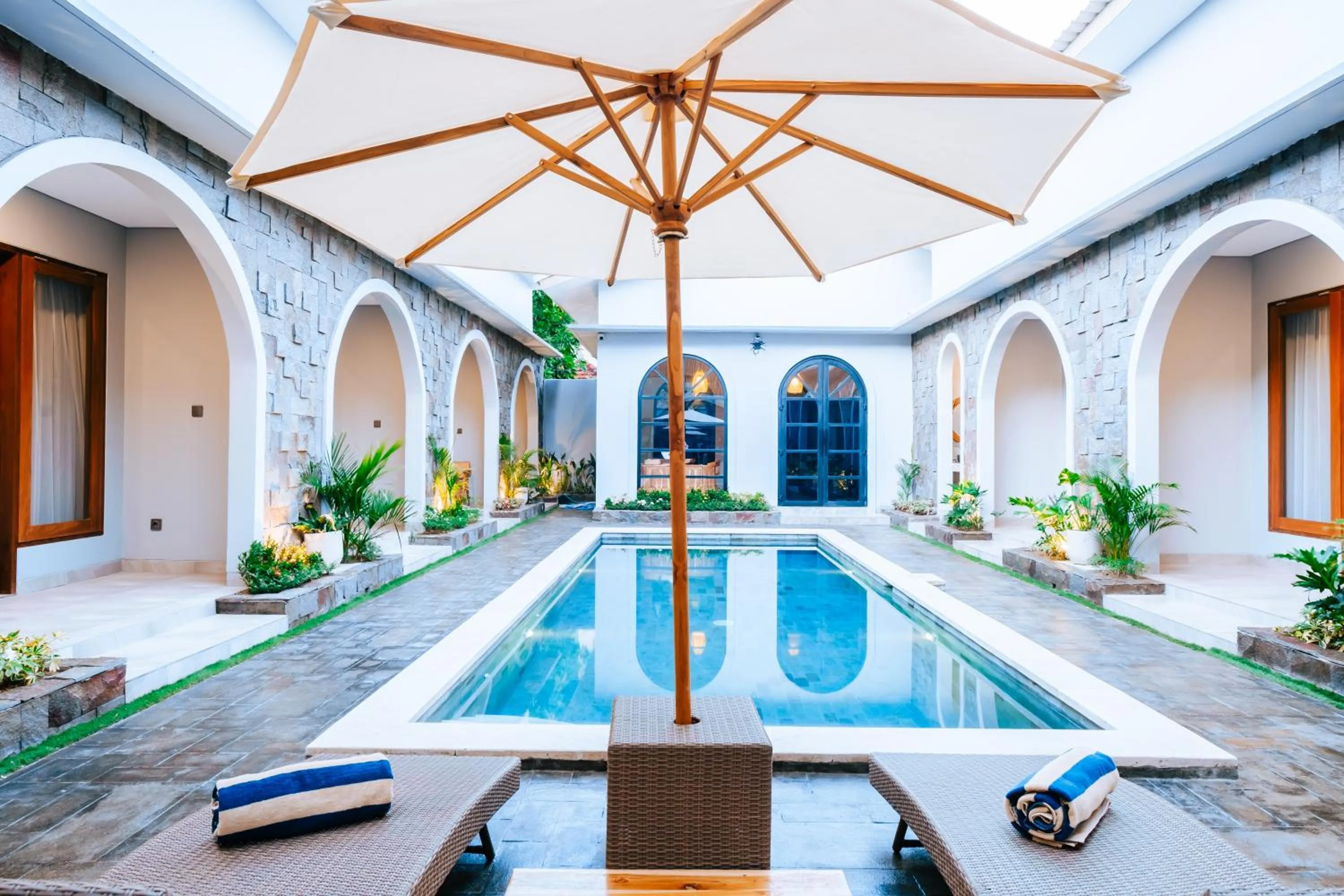 Swimming pool in Villa Koura Kuta