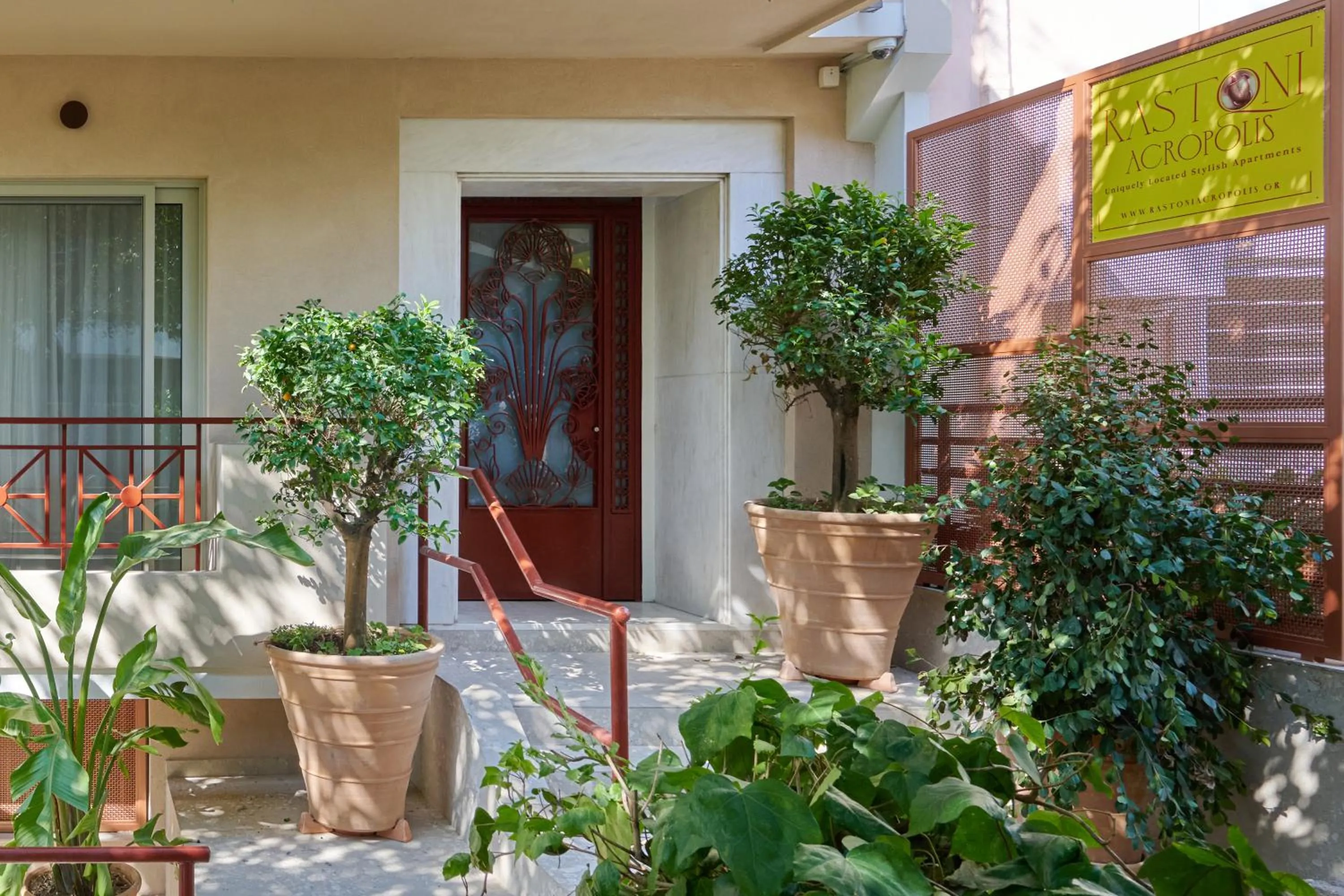 Facade/entrance in Rastoni Acropolis Uniquely Located Stylish Apartments