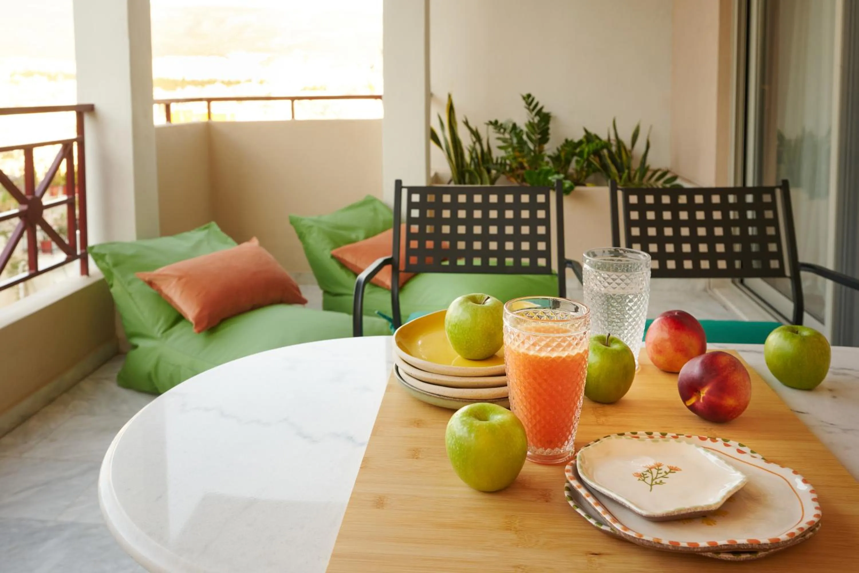 Balcony/Terrace in Rastoni Acropolis Uniquely Located Stylish Apartments