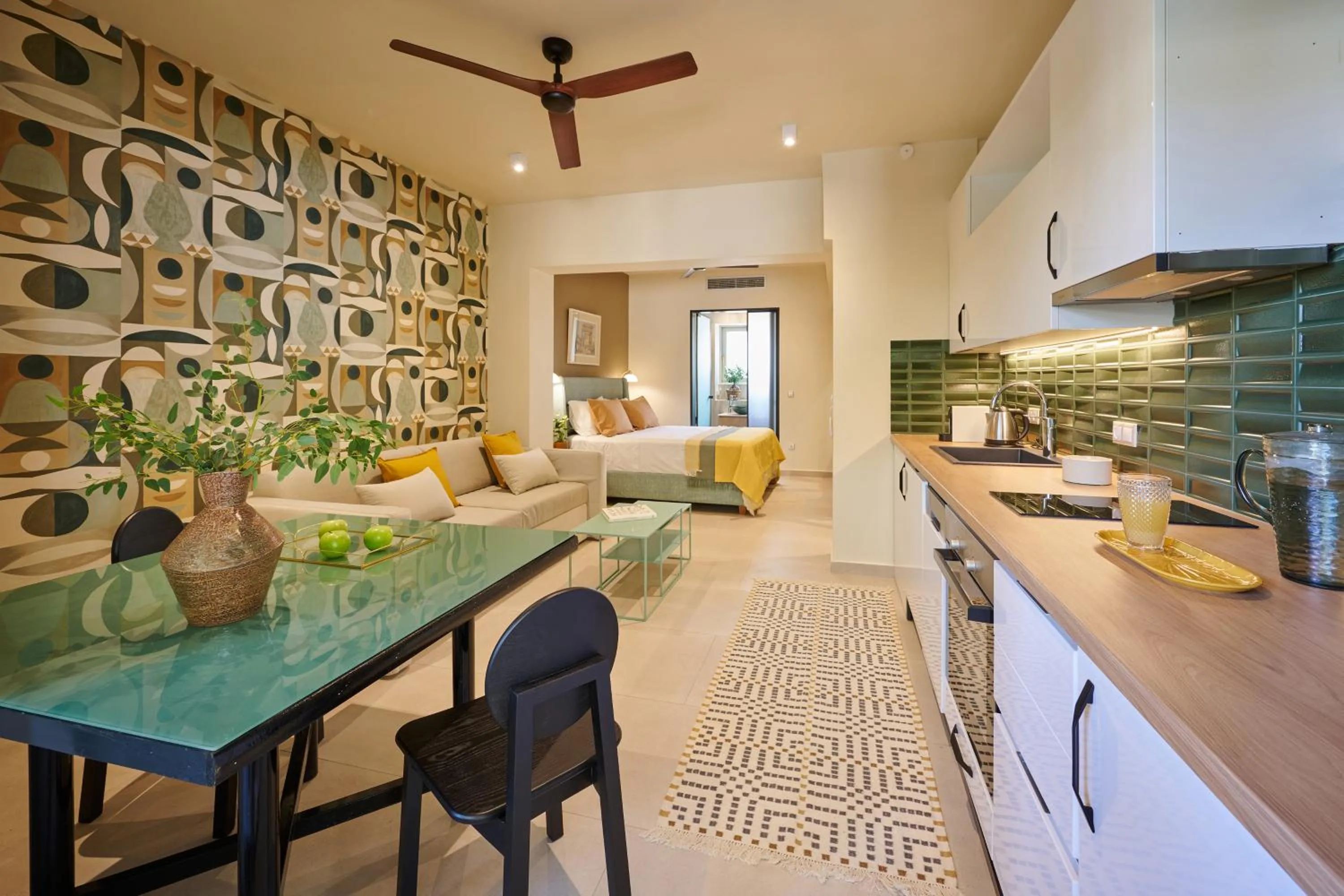 Kitchen or kitchenette in Rastoni Acropolis Uniquely Located Stylish Apartments