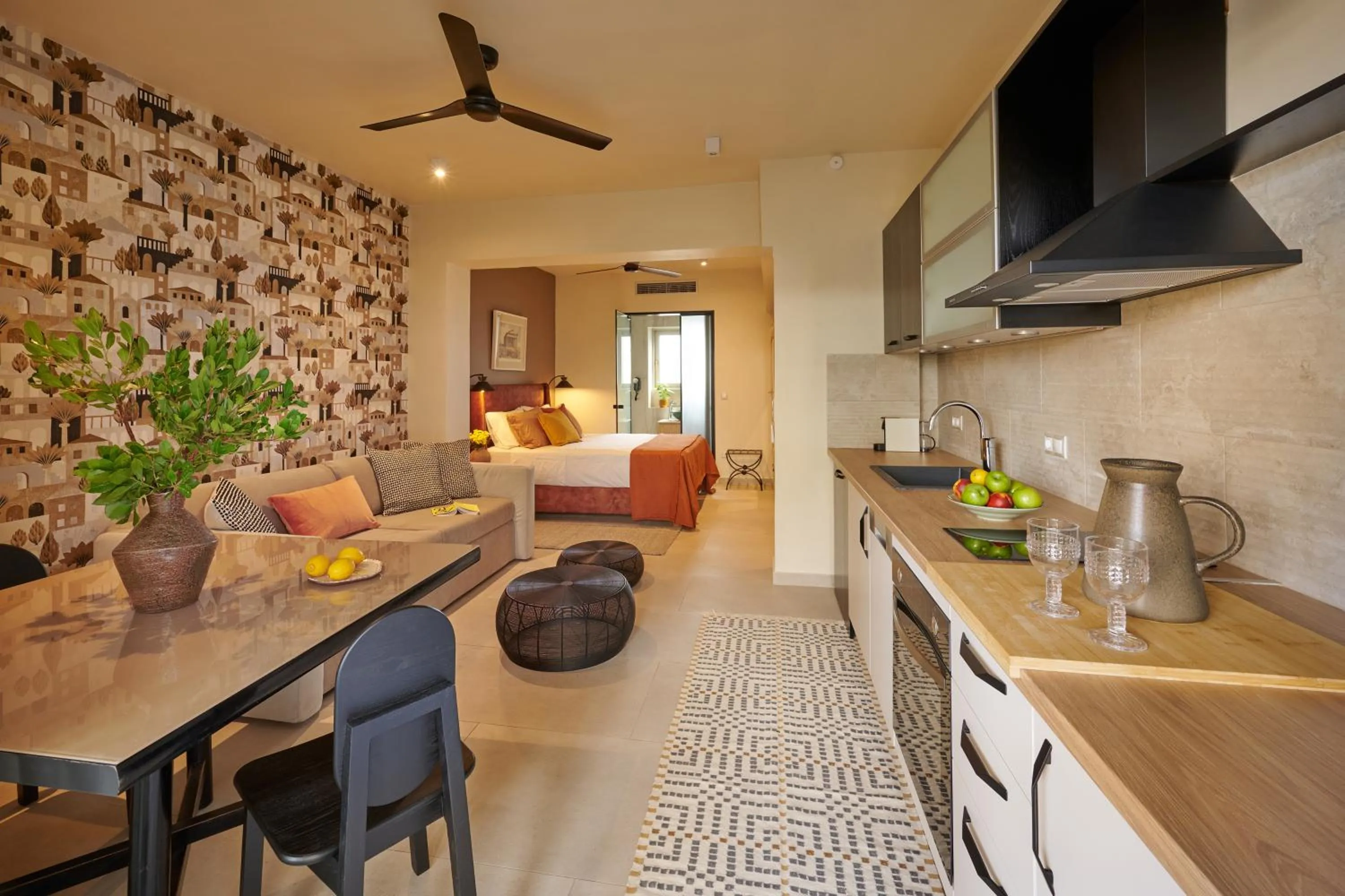 TV and multimedia in Rastoni Acropolis Uniquely Located Stylish Apartments