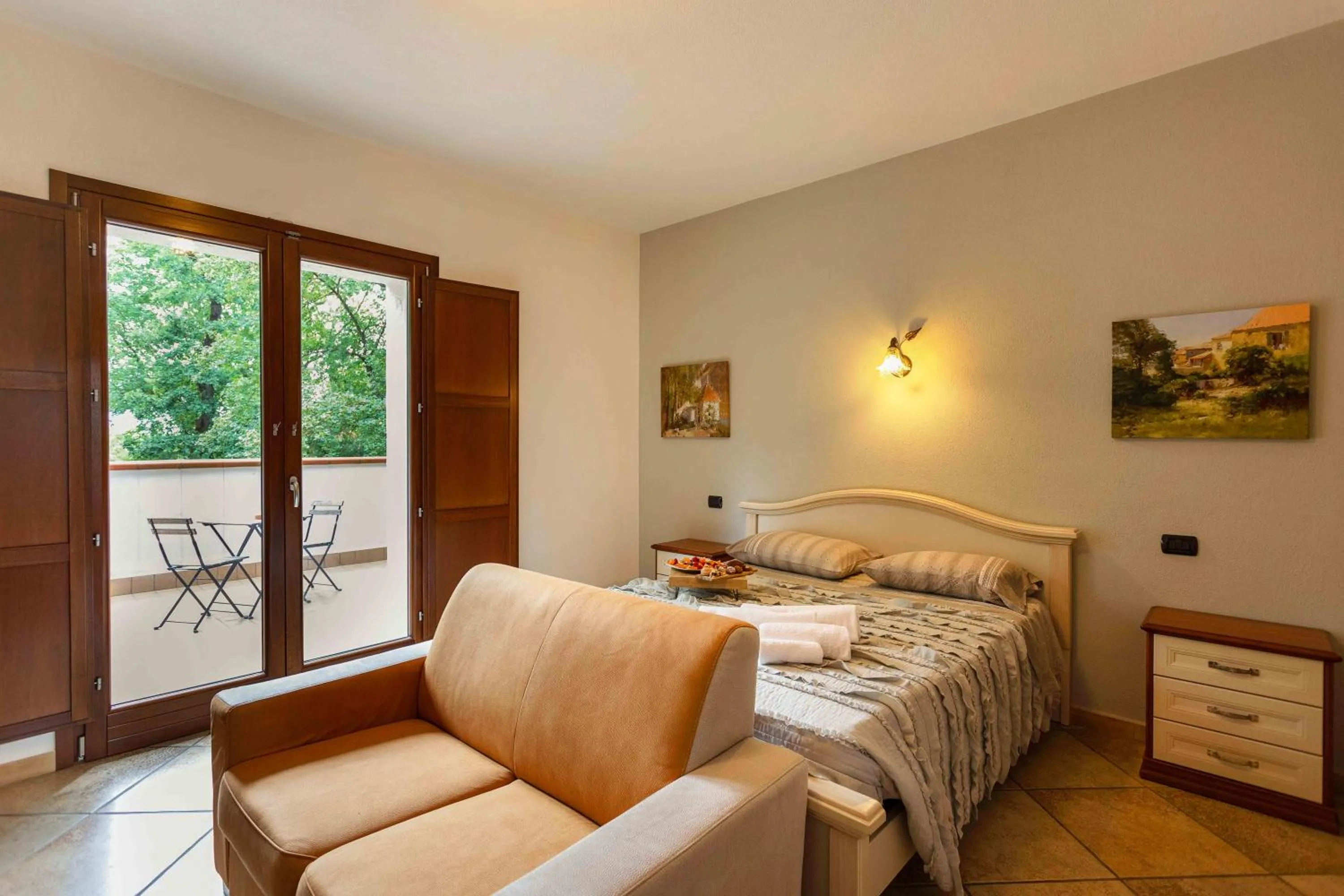 Bed in Agriturismo La Sfruscià Resort