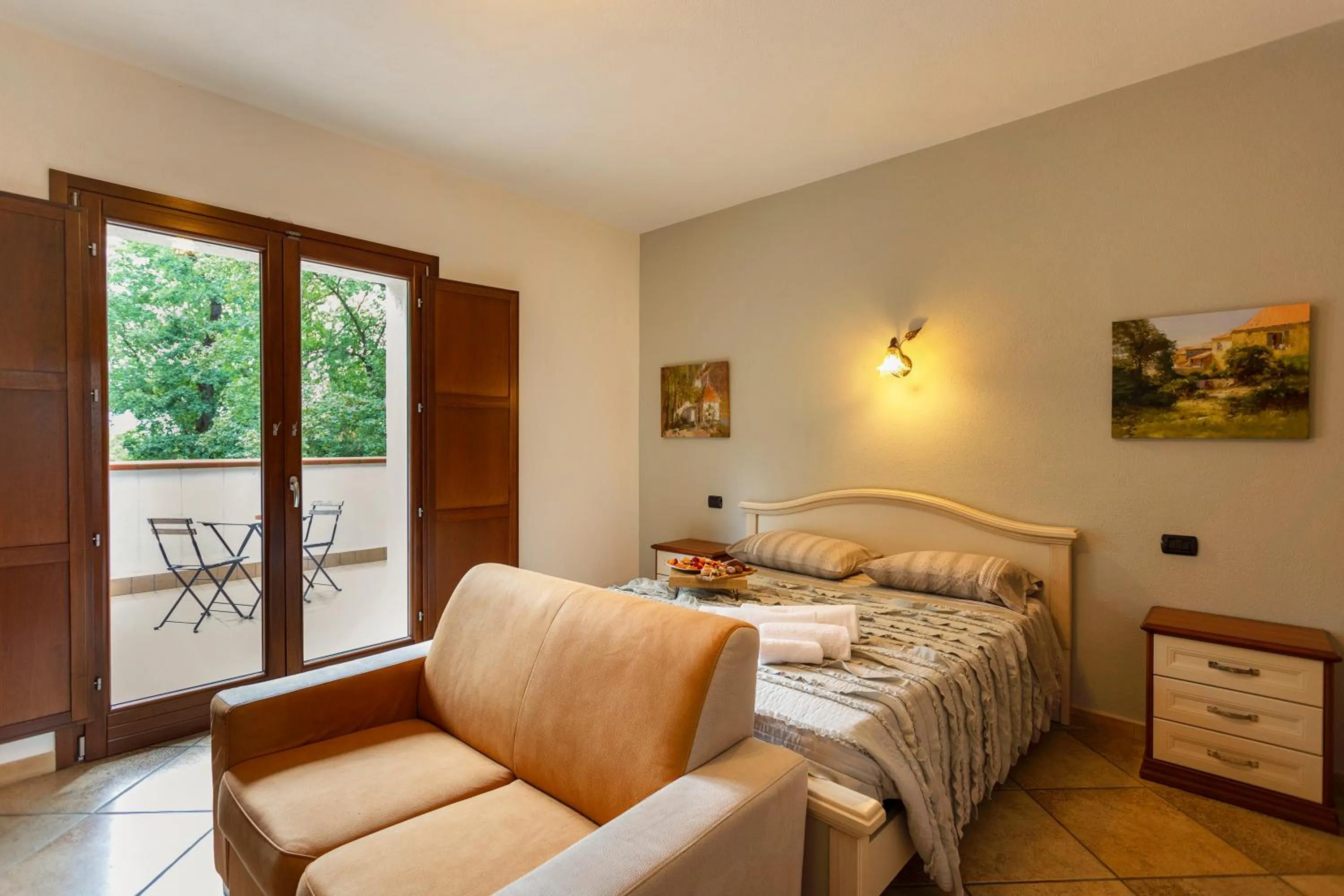 Bed in Agriturismo La Sfruscià Resort