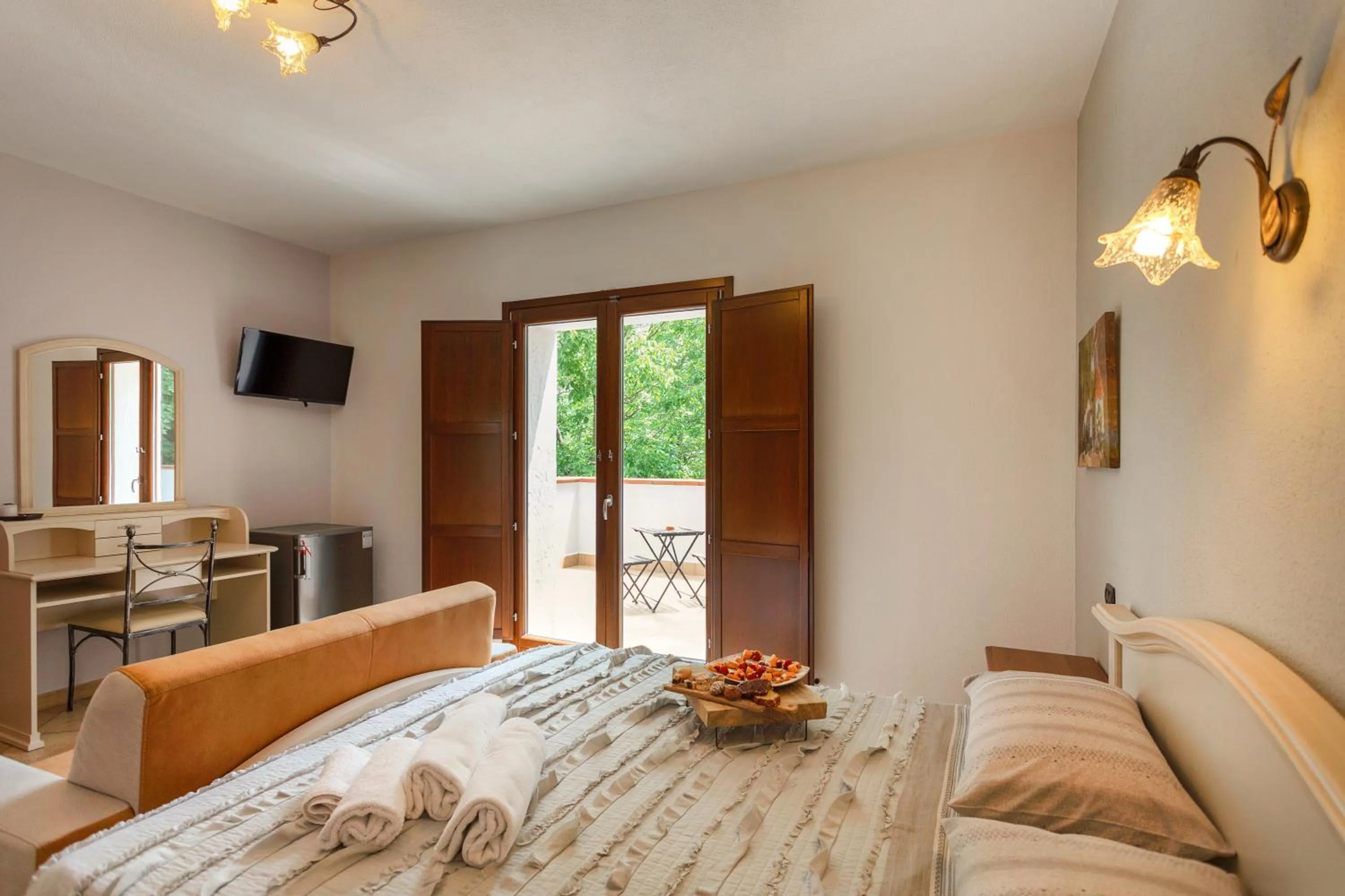 Bed in Agriturismo La Sfruscià Resort