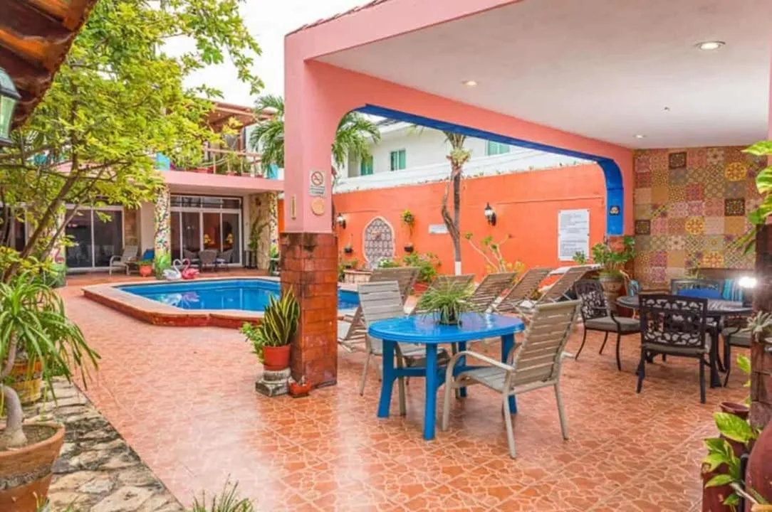 Patio in Hotel Maria's Nicte Ha