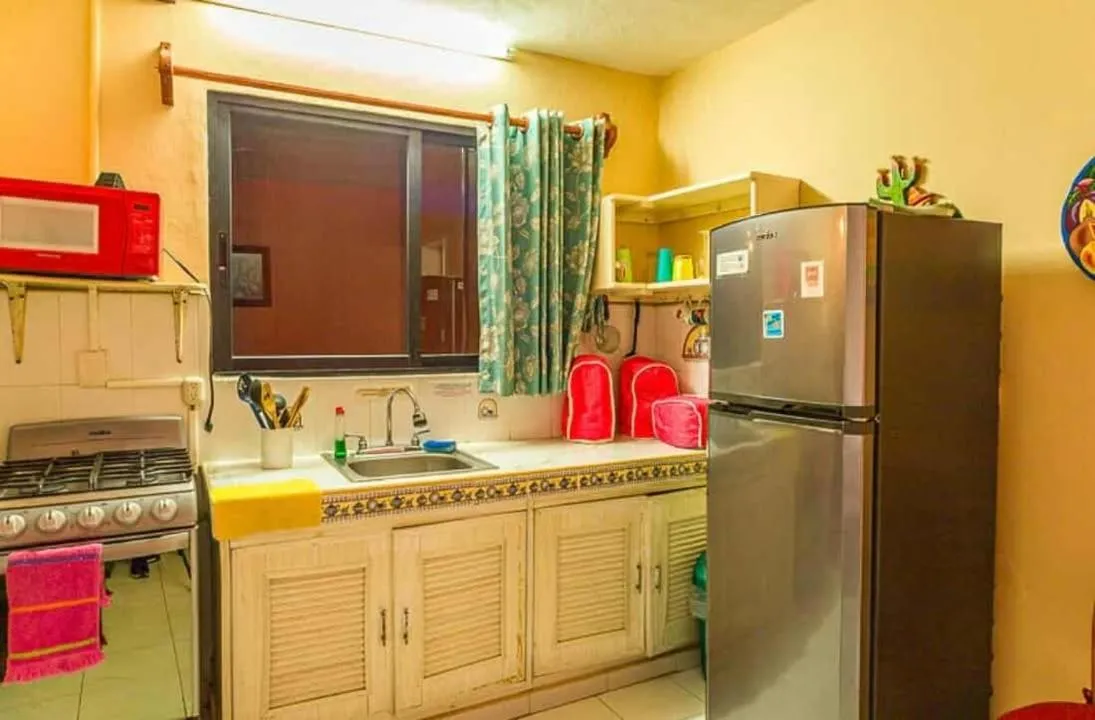 Kitchen or kitchenette in Hotel Maria's Nicte Ha