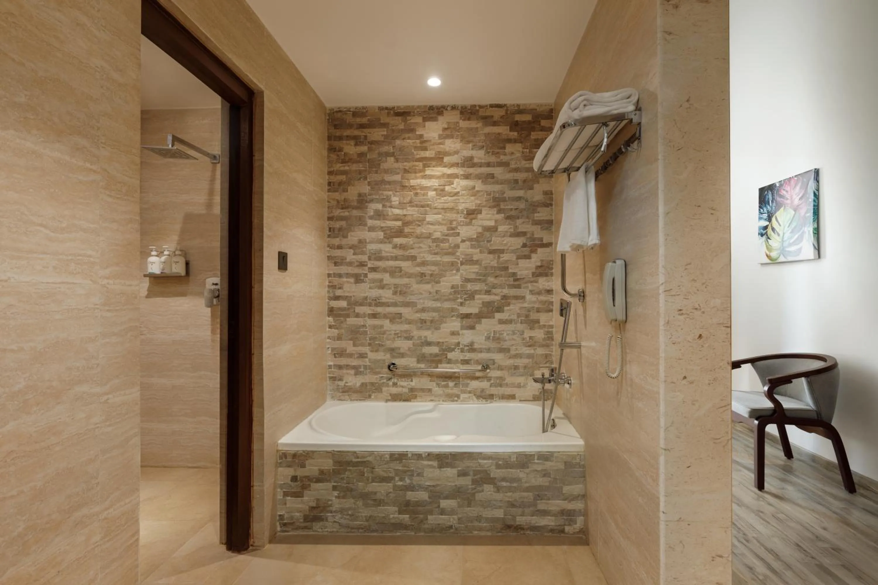 Shower in Holiday Inn Resort Kathmandu Budhanilkantha by IHG